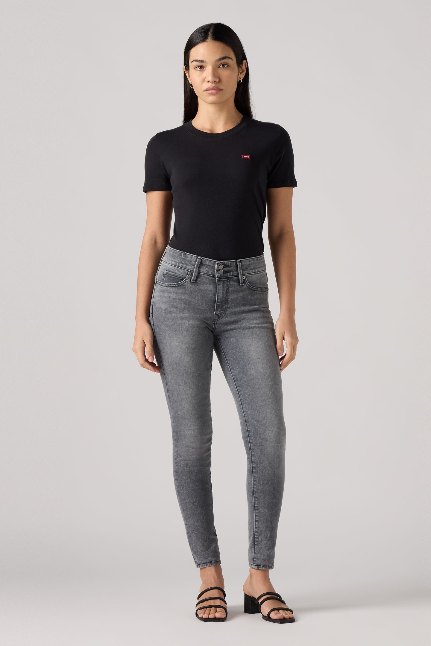 721 HIGH RISE SKINNY BLACK WORN IN 2