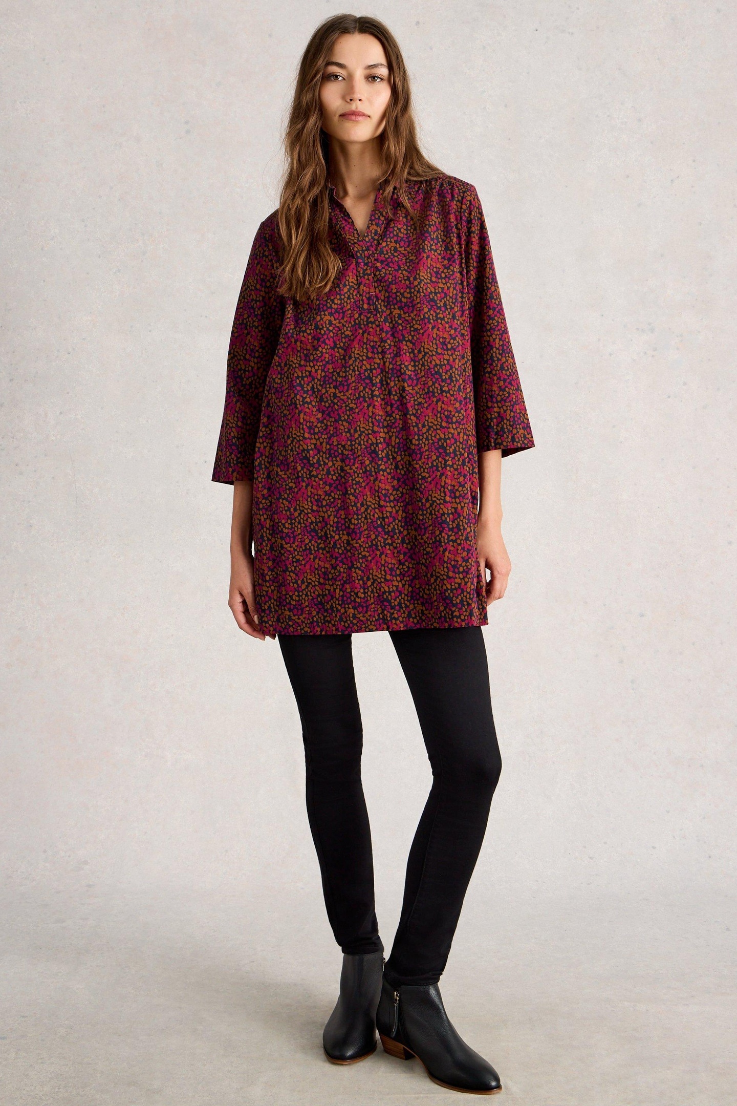 BLAKE CORD TUNIC PINK MULTI 1