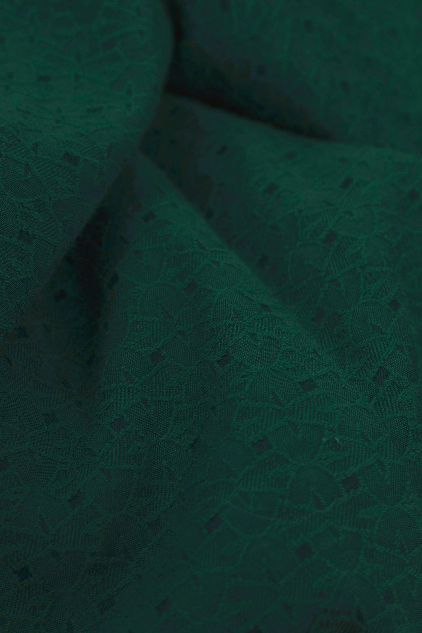 GREEN DECORATIVE JACQUARD SHIRT DRESS GREEN 7