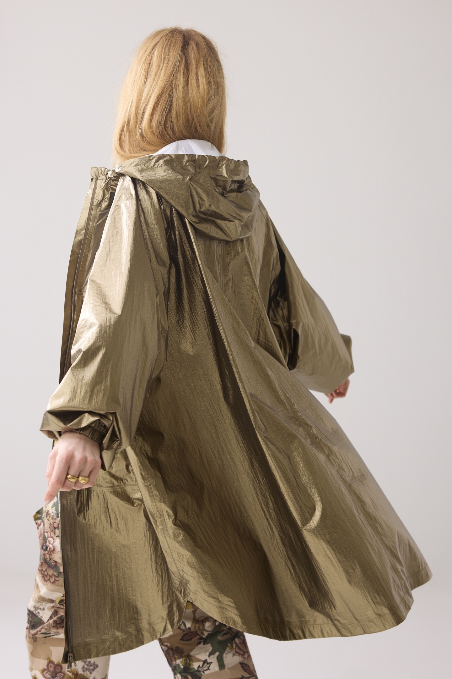 COAT METALLIC RAIN COMBAT GREEN 3