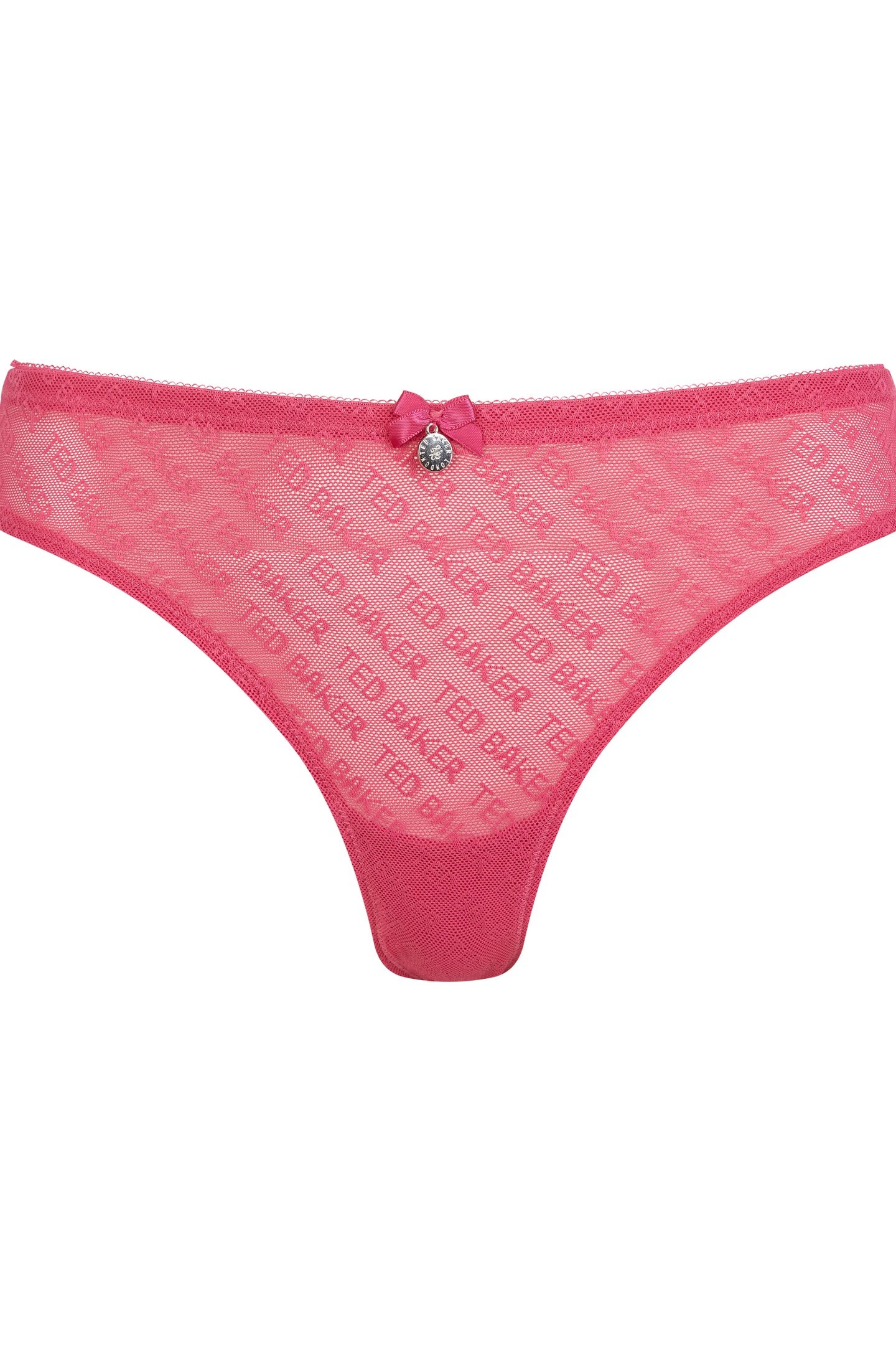 NELLY 3PK MESH AND LACE BRIEF CARMINE/ JET BLACK/CARMINE 3