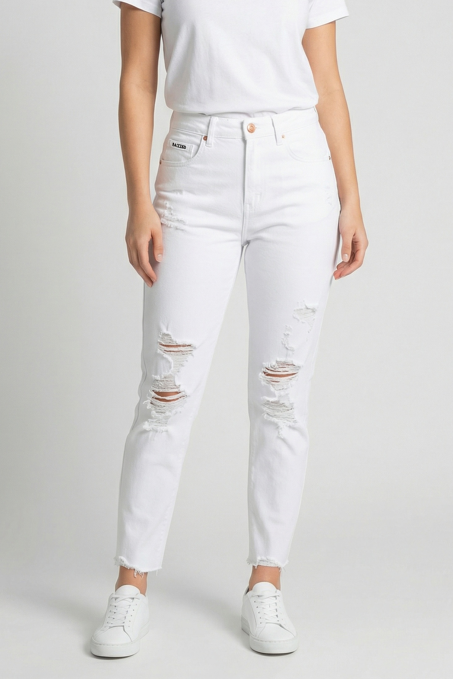 OCEANS CROPPED JEANS WHITE 1