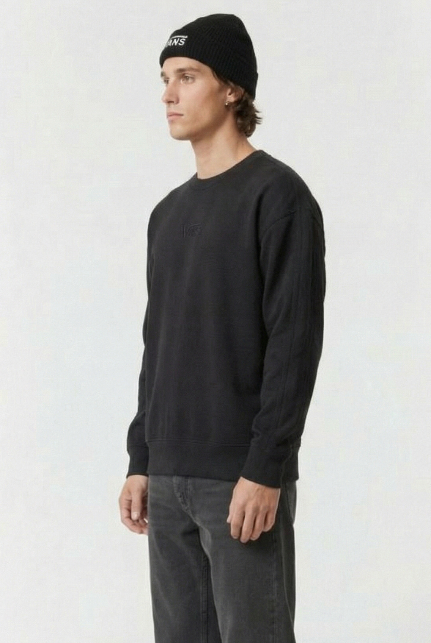 LX PREMIUM CREW FLEECE BLACK 3