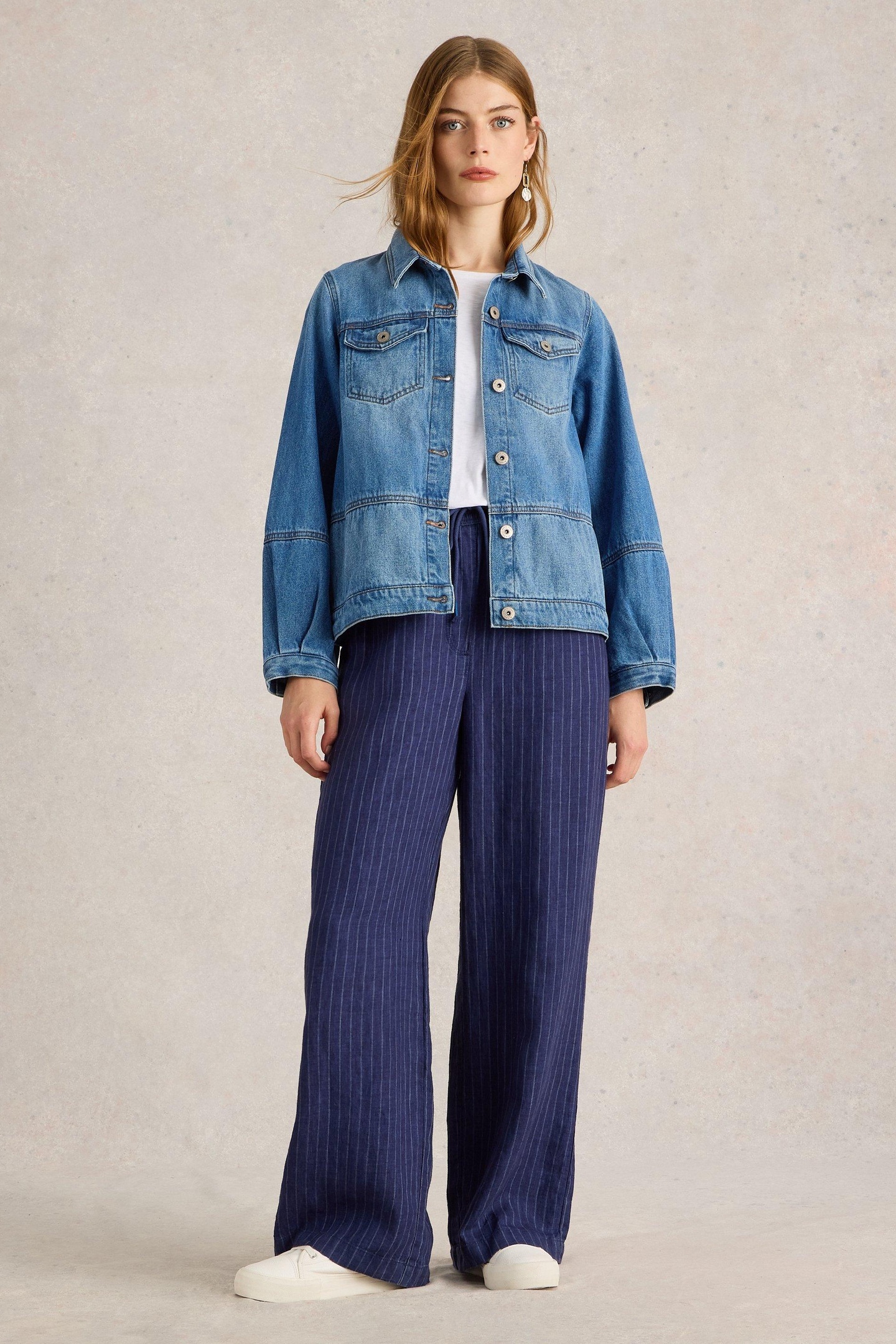 CAMILLE DENIM JACKET MID DENIM 1