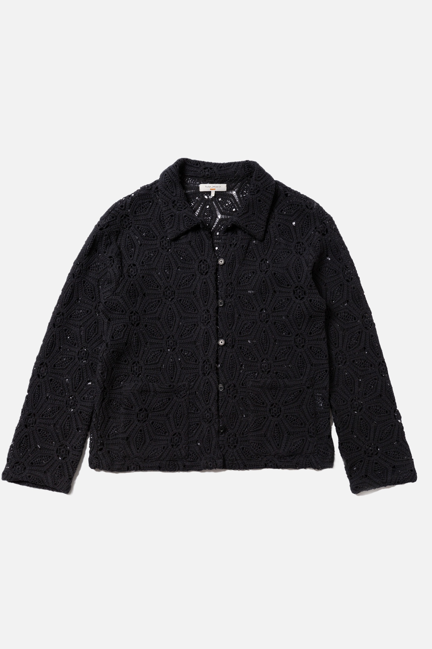 ANITA CROCHET CARDIGAN BLACK 5