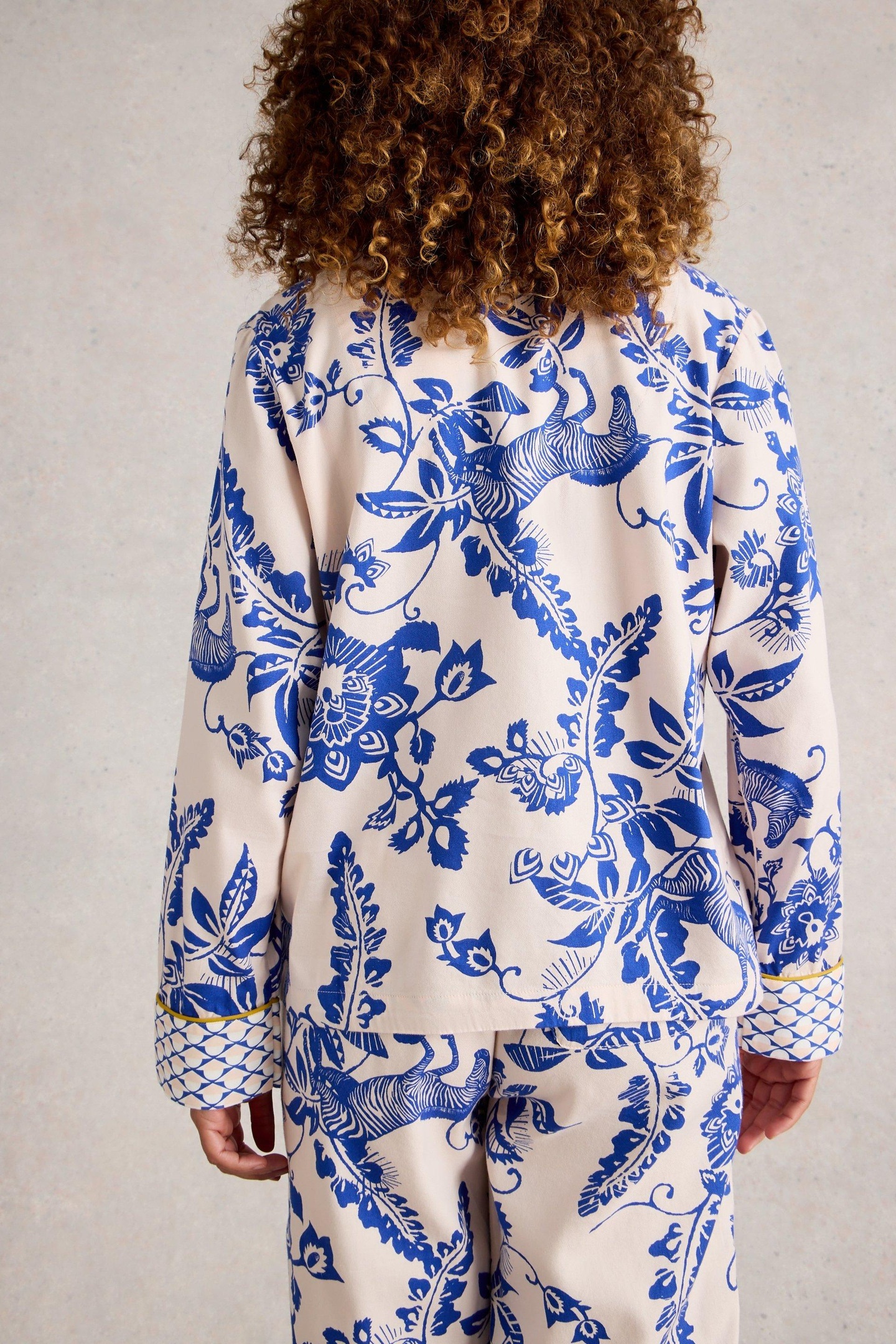 NINA ORGANIC PJ SHIRT PINK PRINT 2