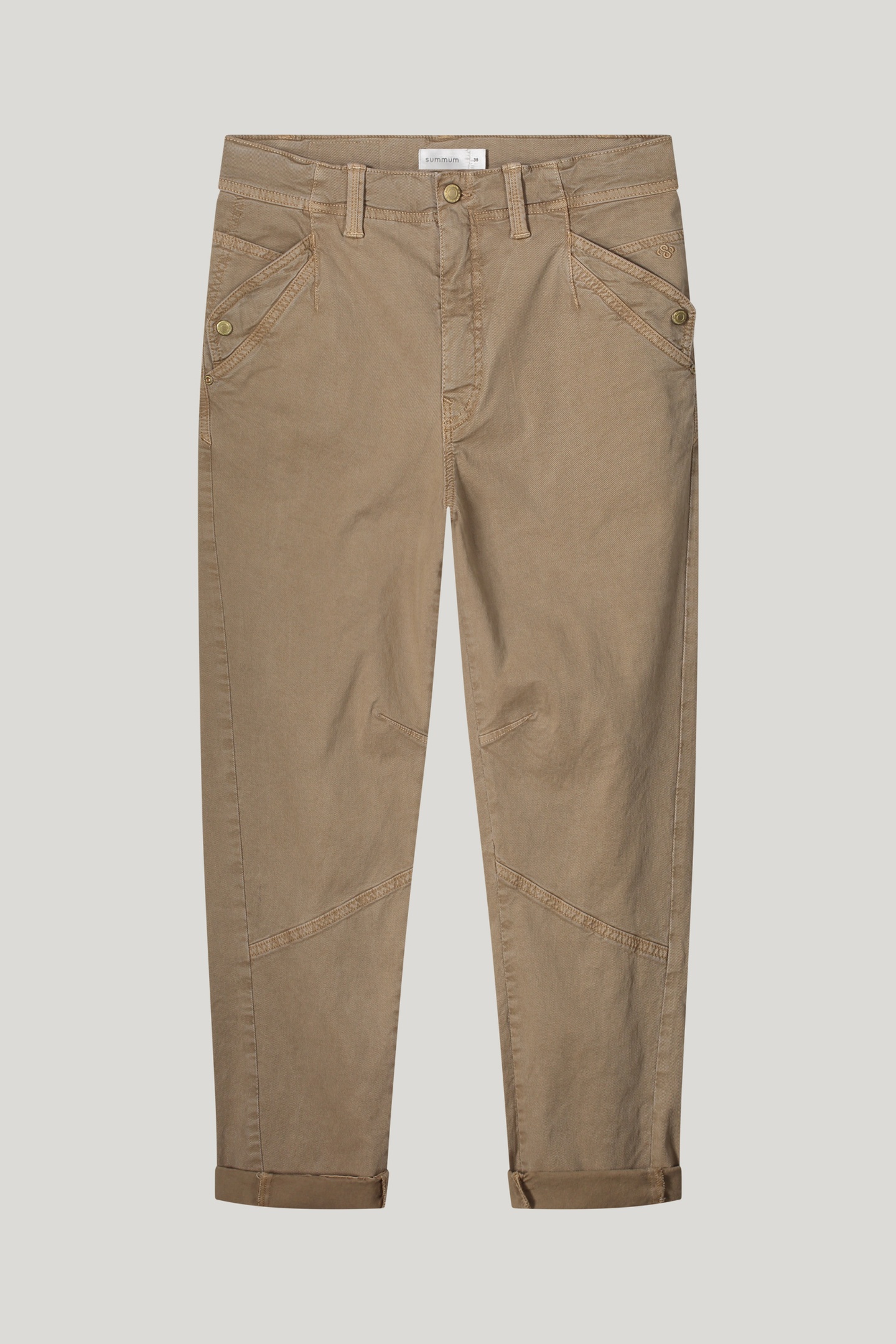 TAPERED PANT ROUGH TWILL KHAKI 4