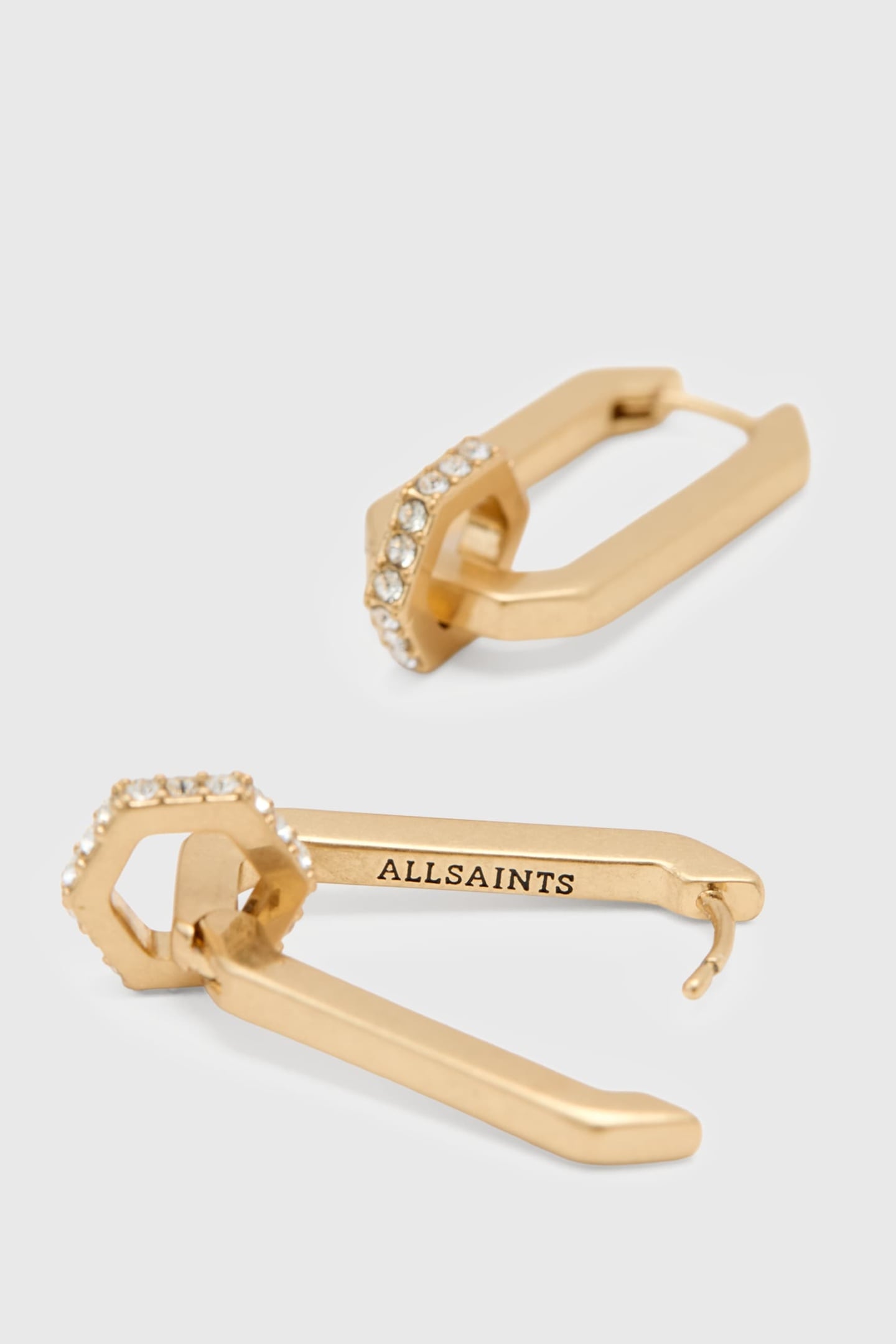 SELENE L BOLT HOOPS WARM BRASS 3