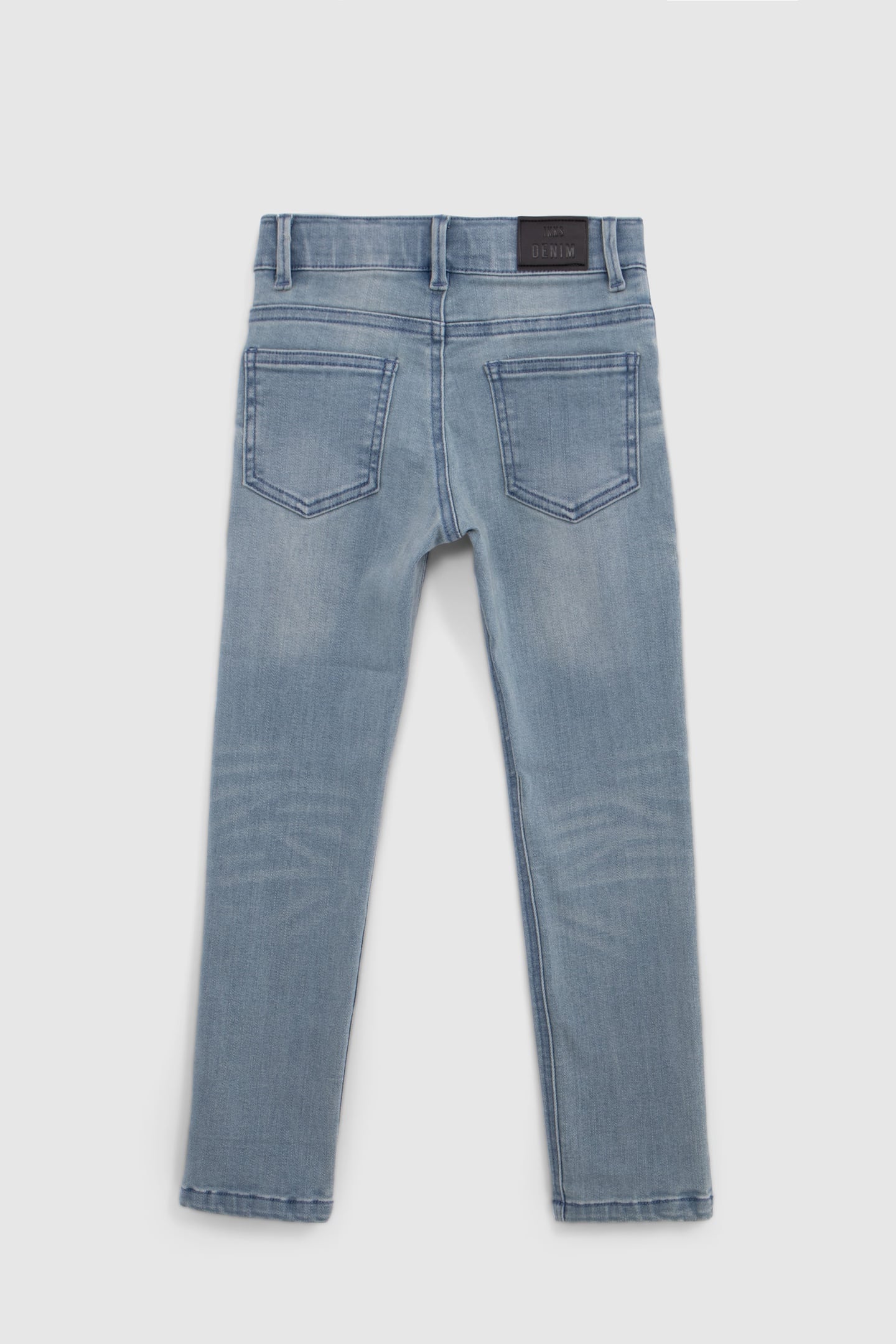 BOY'S BLUE SLIM JEANS WITH WEAR 2