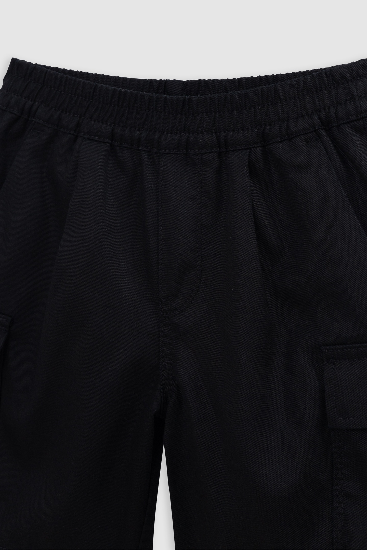 BERMUDA SHORTS JOGGER BLACK MIX LYOCELL 3