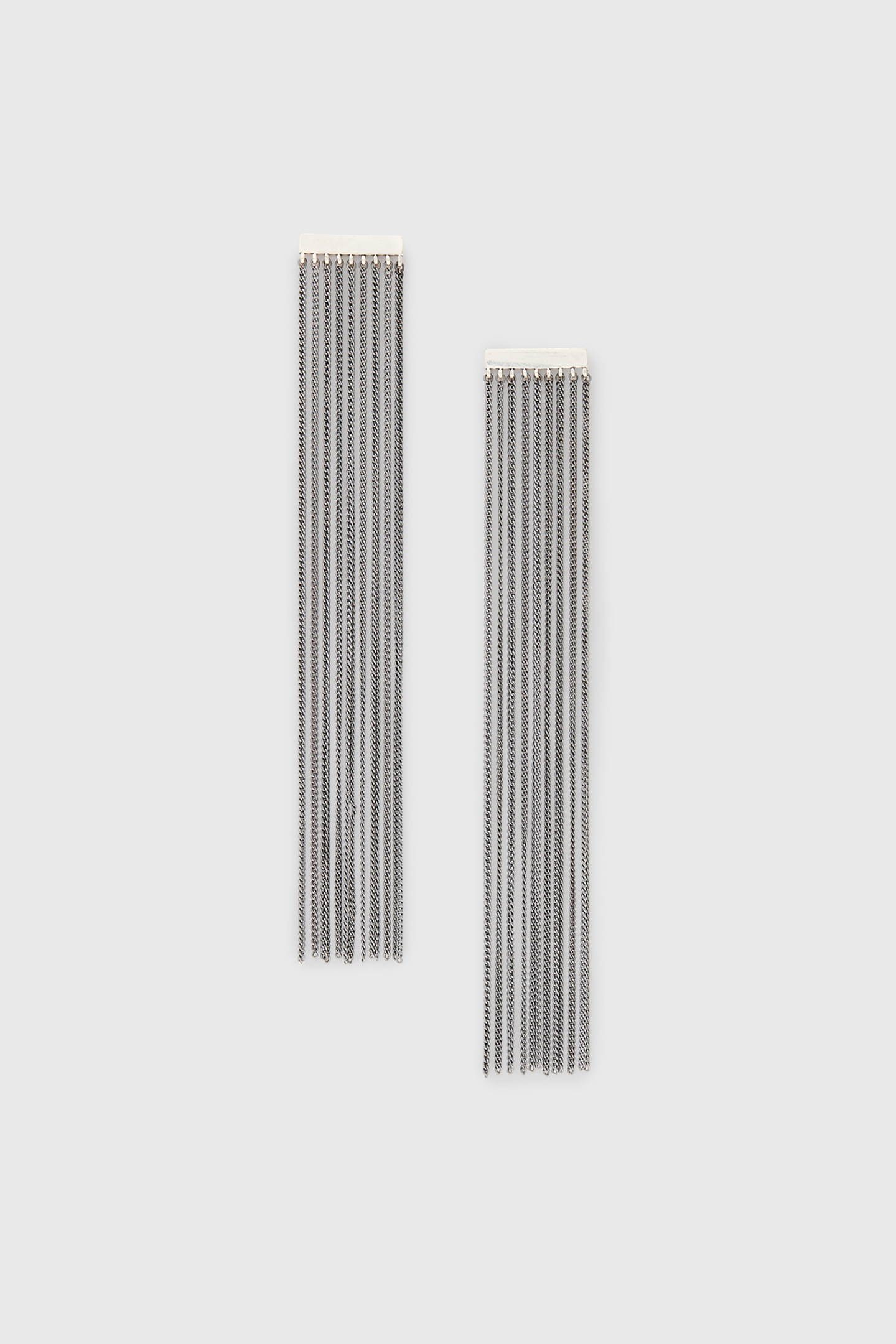 CORRINE L EARRINGS WARM SILVER MIX 1