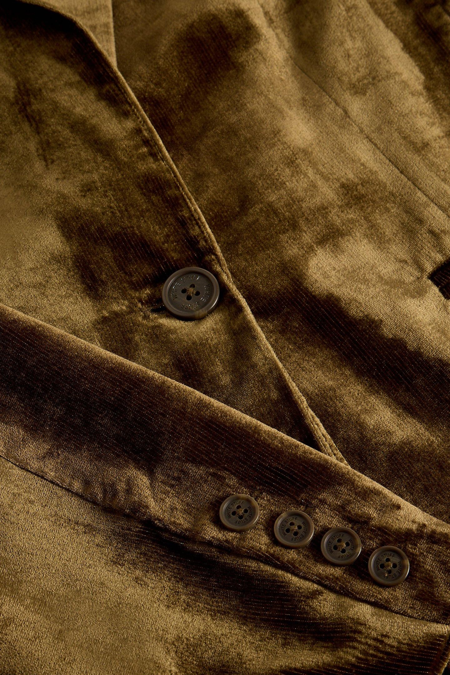 EVELYN VELVET BLAZER DARK CHARTREUSE 5