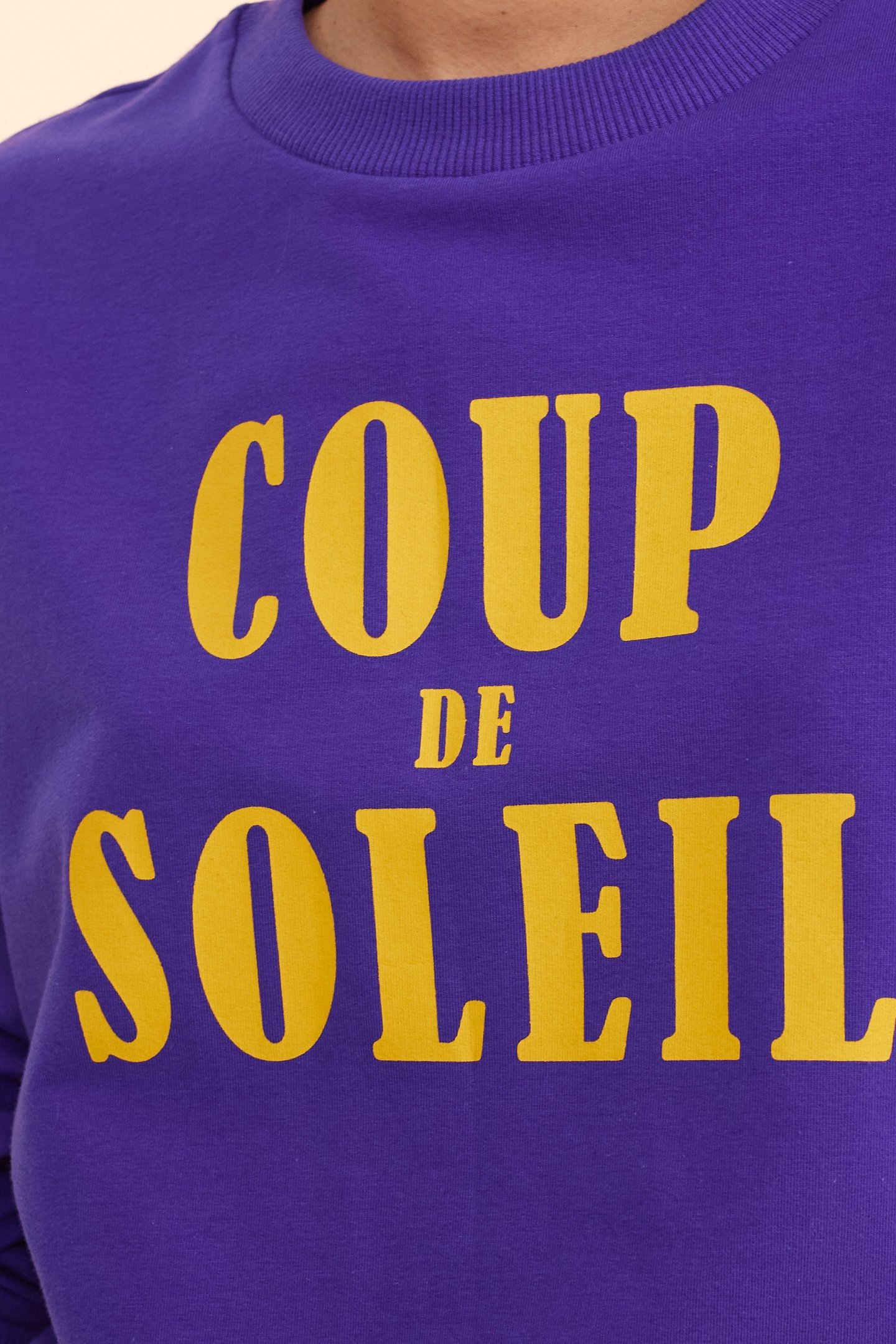 PURPLE MESSAGE SWEATSHIRT INK 7