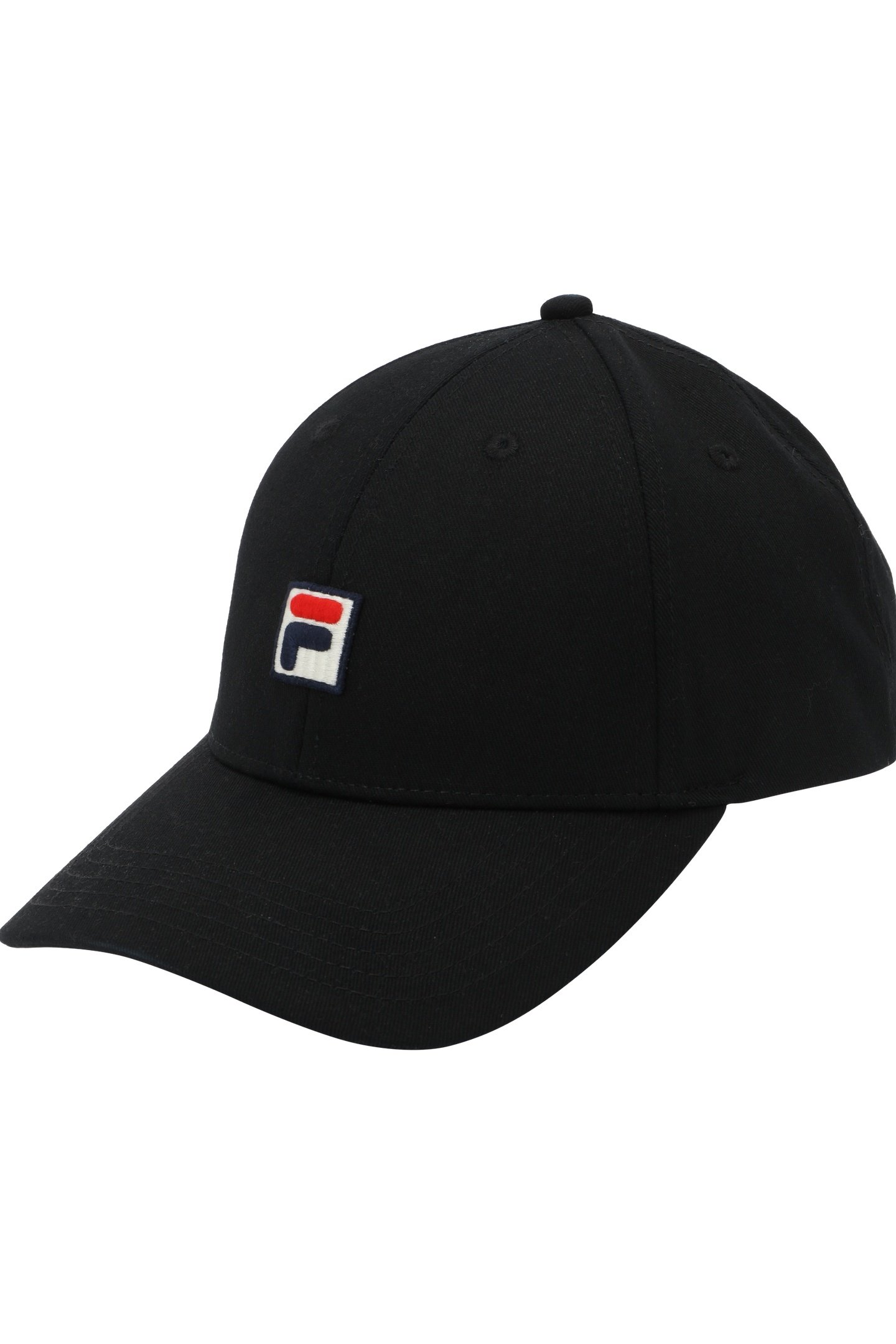 UNISEX BIELLA 6 PANEL LOGO CAP BLACK 1