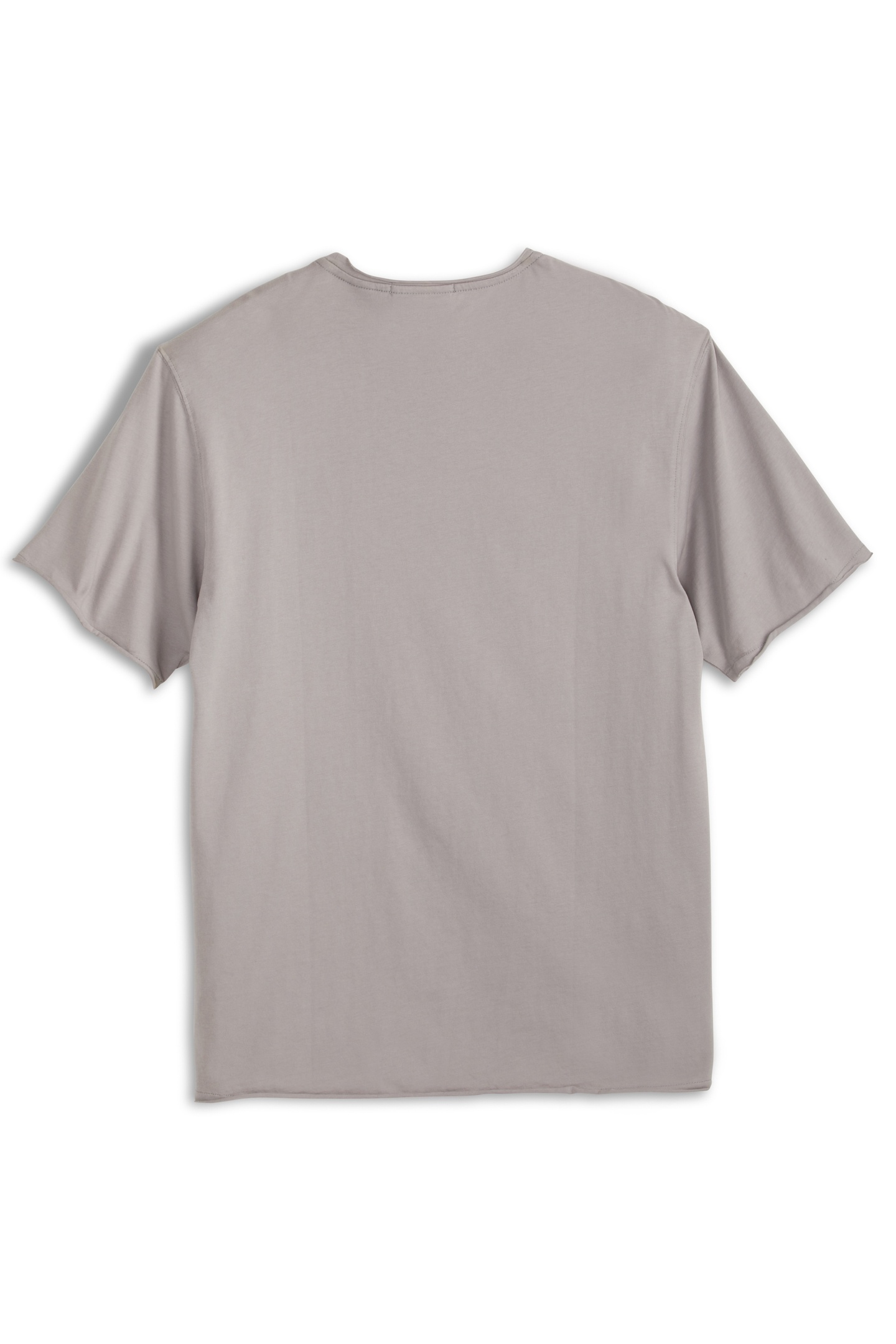 SS ROLL NECK TEE GREY/PURPLE 2