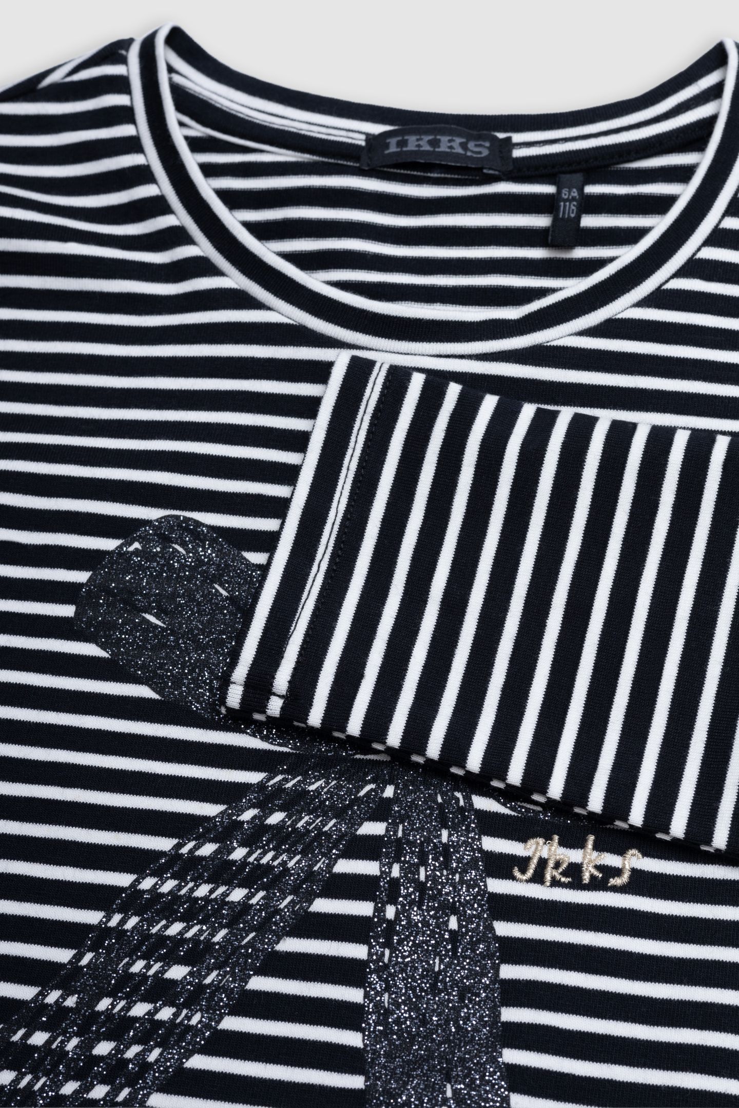 GIRL'S GLITTER BOW SAILOR T-SHIRT 6