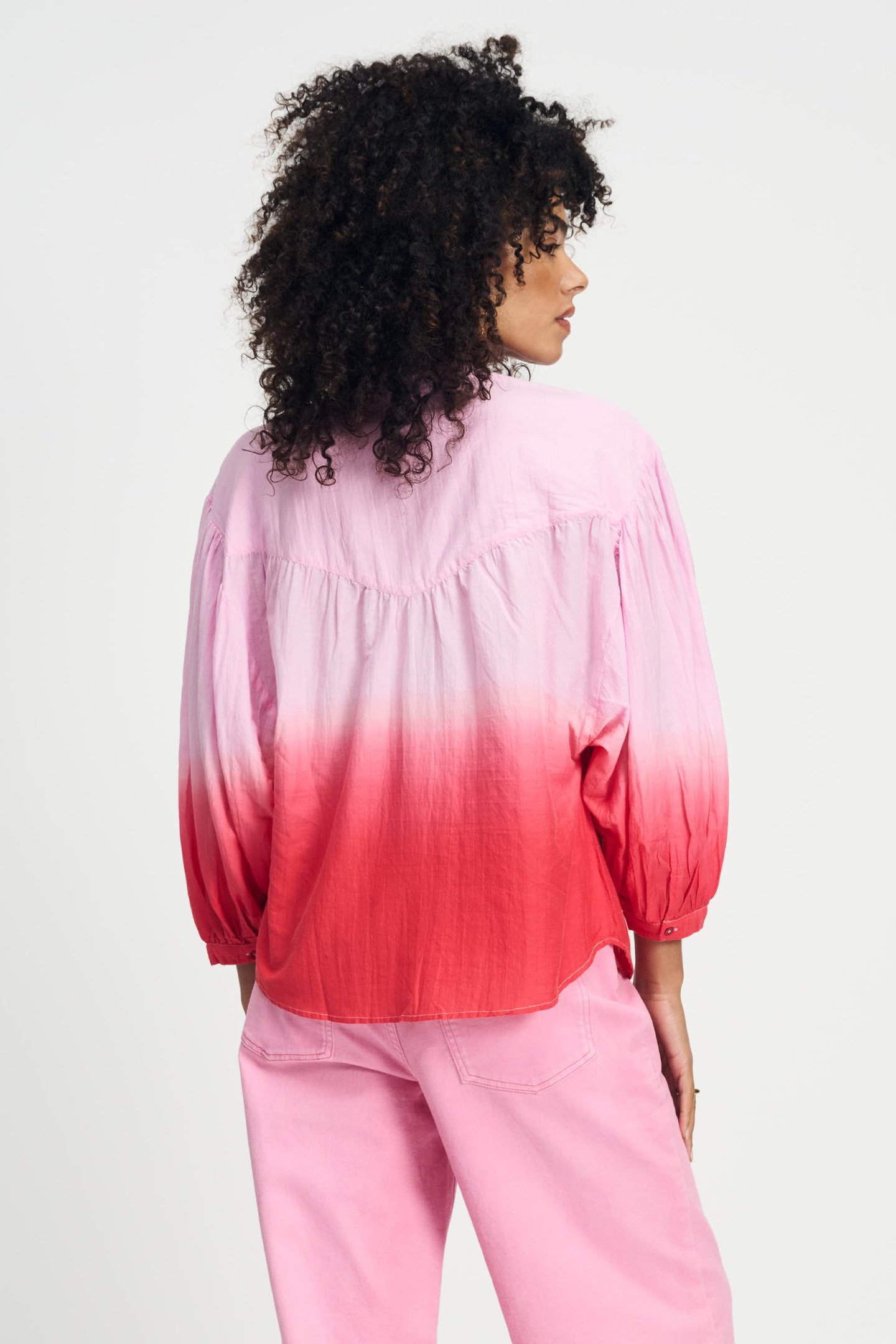 BLOUSE - FADED SCARLET RED 2