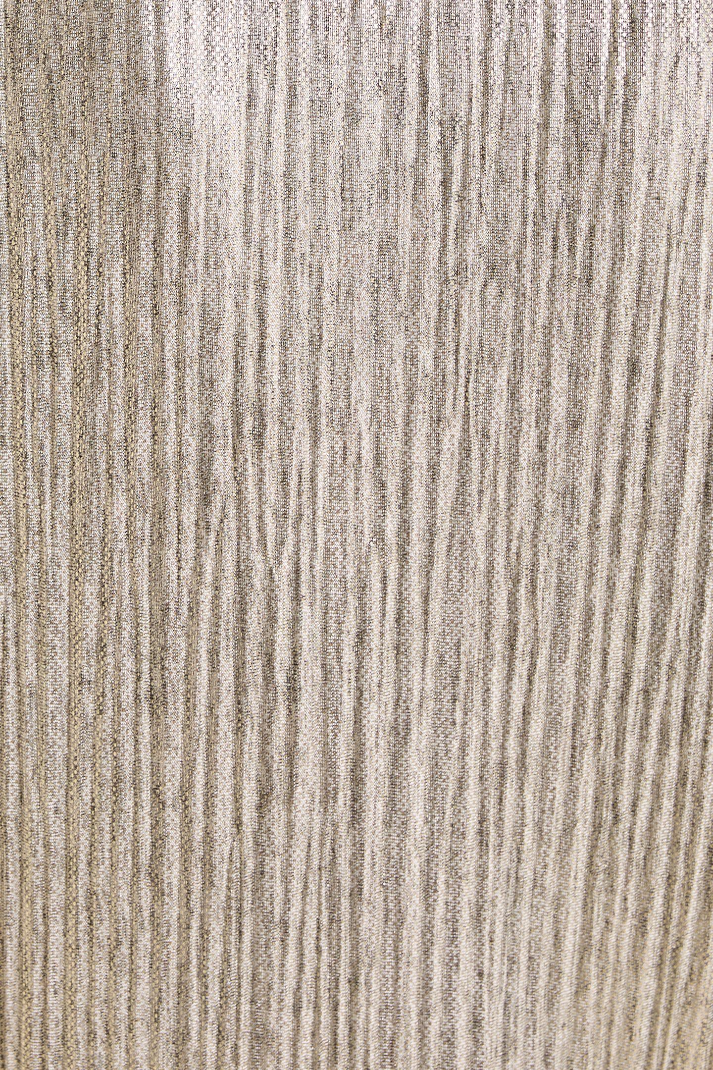 GREY PLEATED TOP WITH DECORATIVE GOLD STRIPES GOLD 7