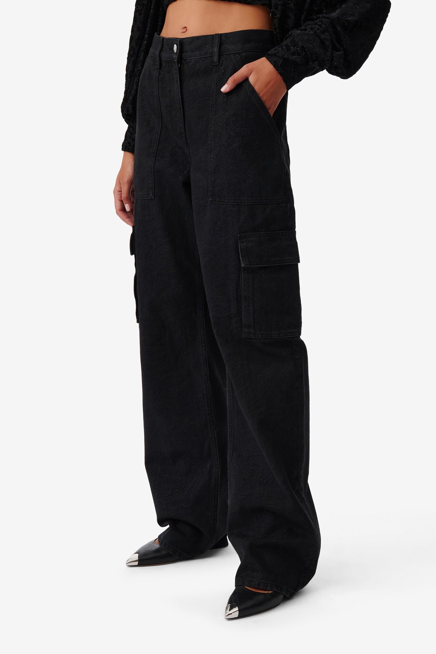 MAIT TROUSER BLACK / STRASS 4