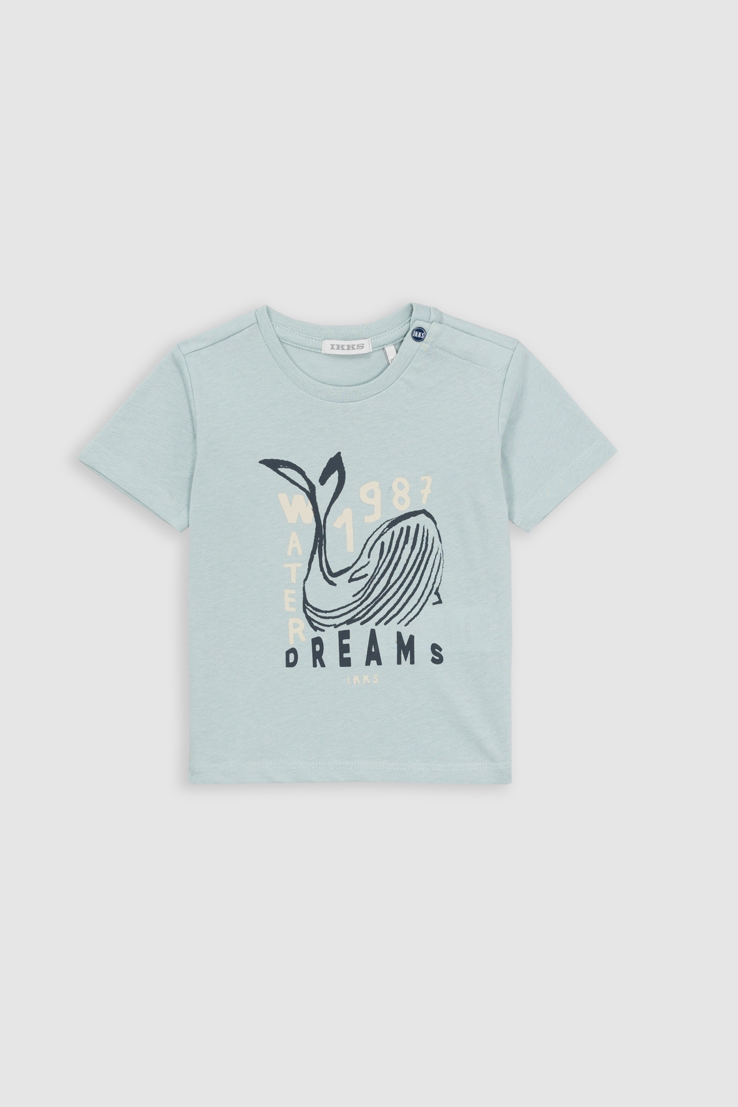 GREEN ORGANIC COTTON WHALE T-SHIRT 1