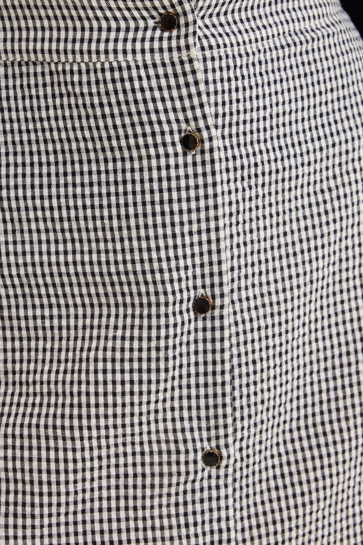 ECRU SKIRT WITH GINGHAM PATTERN AND EMBROIDERY ECRU 5