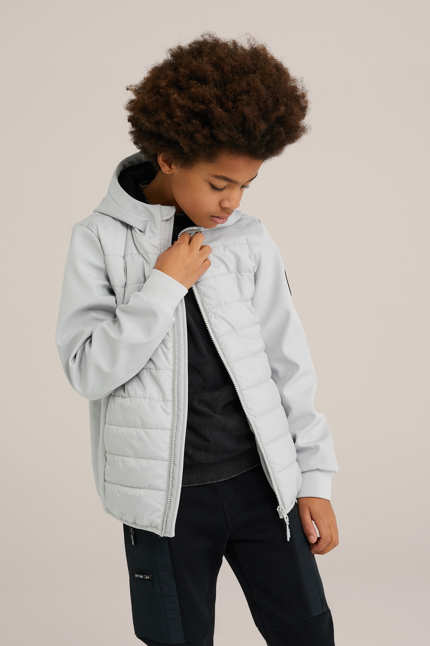 JACKET NORMAL LENGTH LIGHT GREY 1