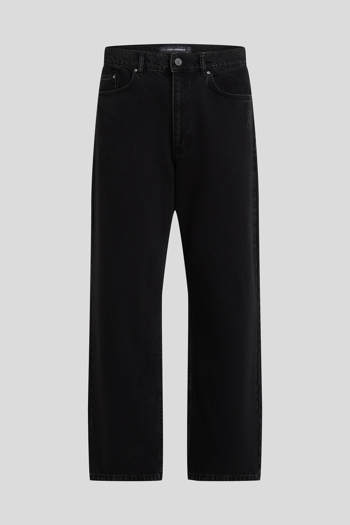 WASHED GREY KL RELAX STRAIGHT LEG JEANS 4