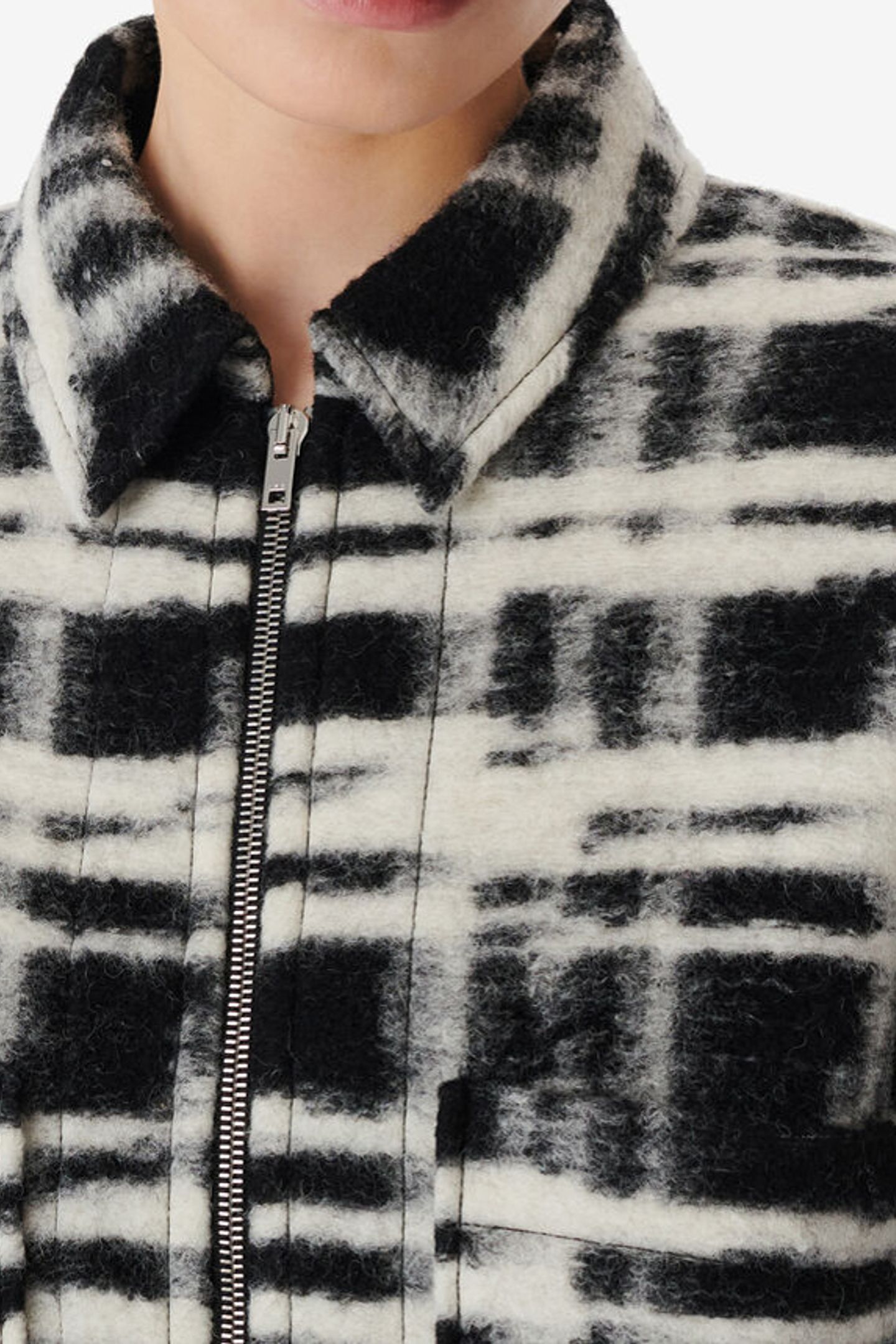 ZACHARY OVERSHIRT BLACK/ECRU 6