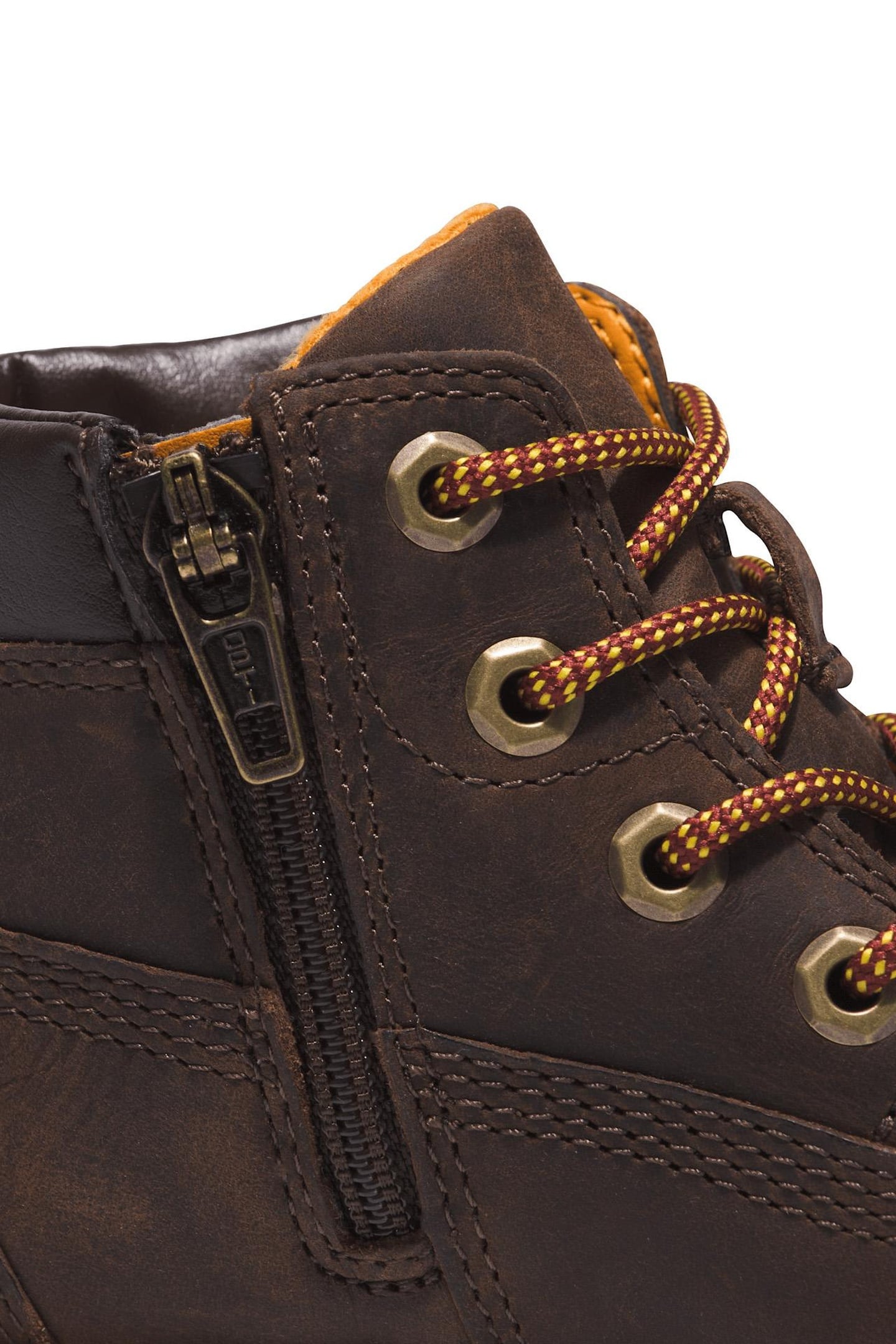 UNISEX POKEY PINE MID LACE UP WITH ZIP BOOT DARK BROWN 9