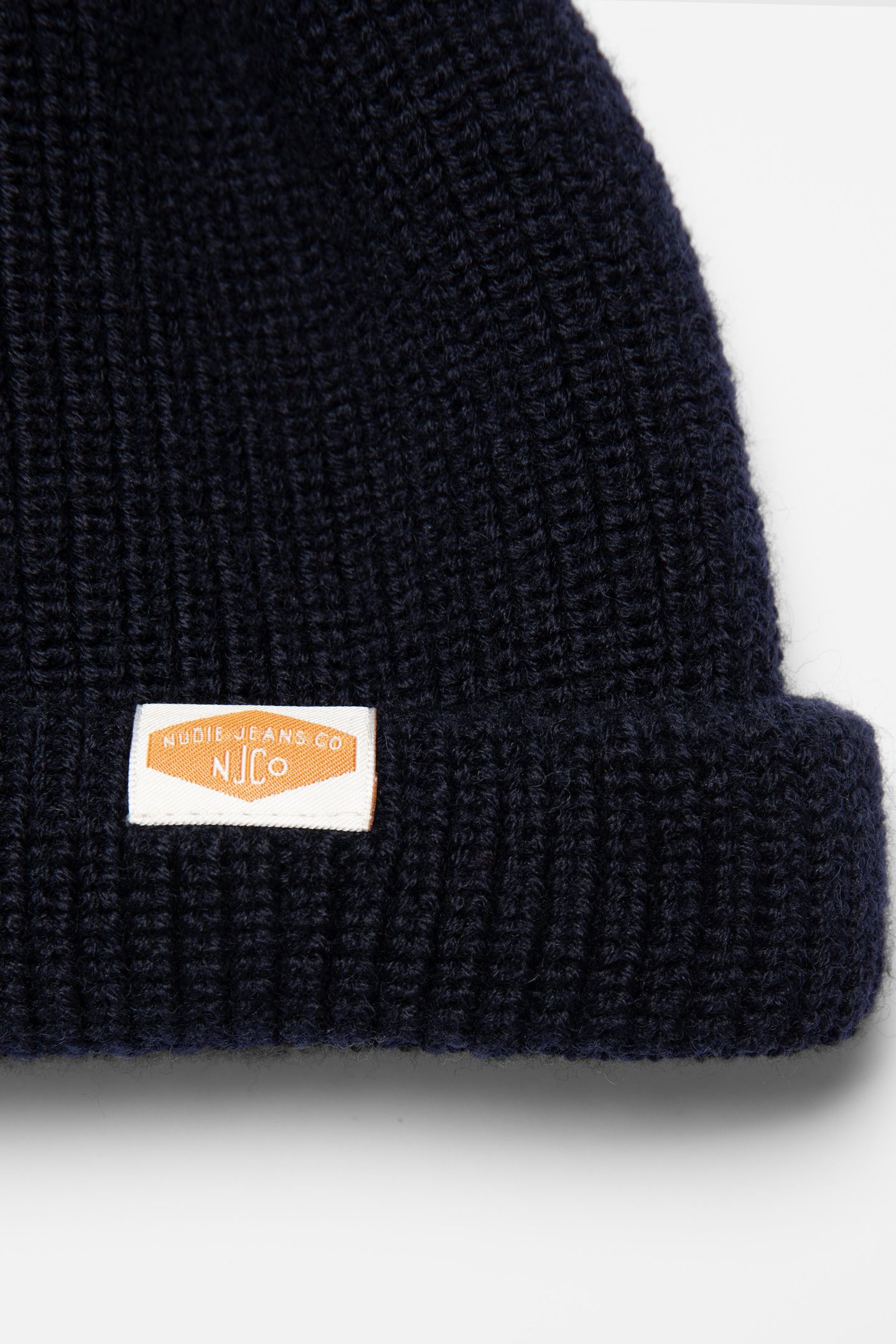 CHUNKY POMPOM WOOL BEANIE NAVY 4