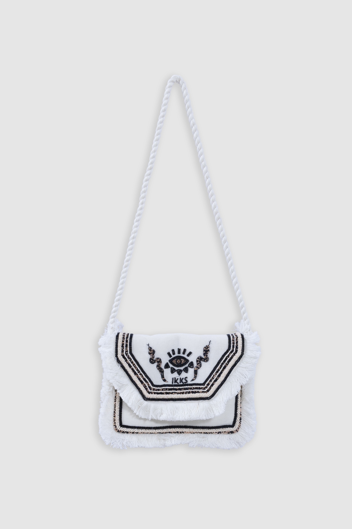 BEIGE HANDBAG WITH PEARL EMBROIDERY 2