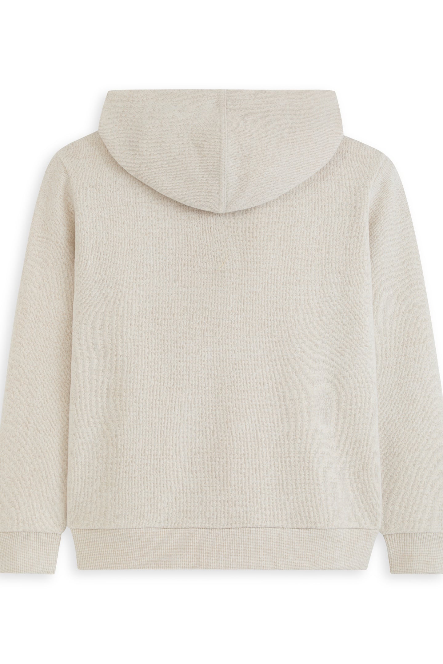 BOYS 1/4 ZIP HOODIE NATURAL 3