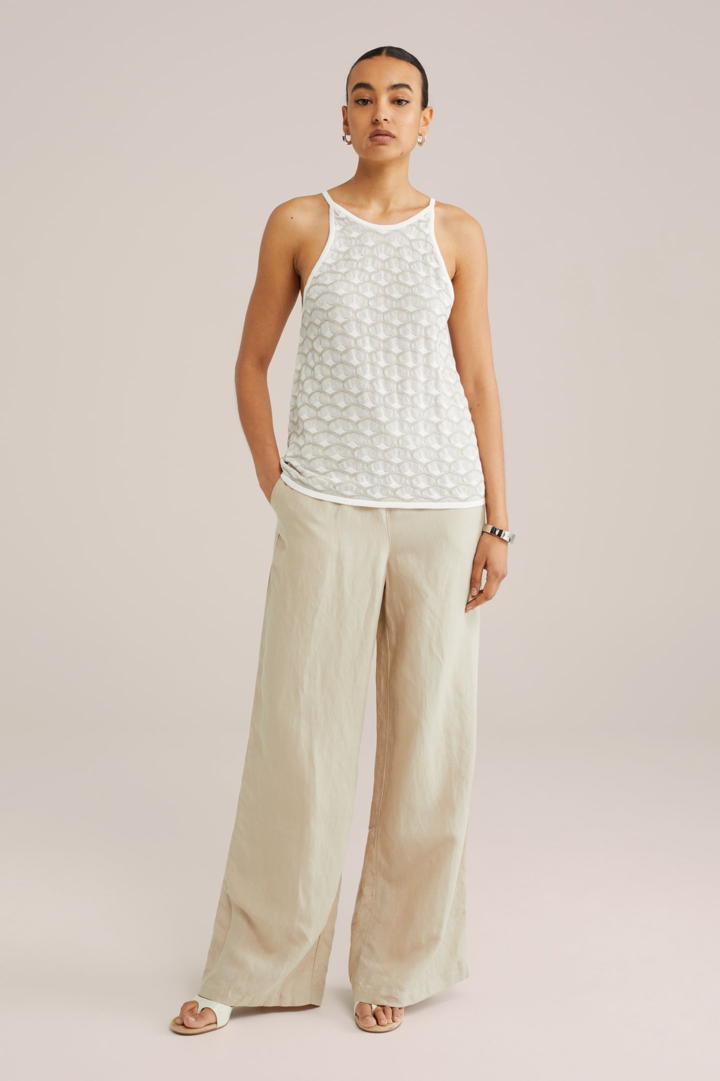 KNITTED PULLOVER WHITE 1