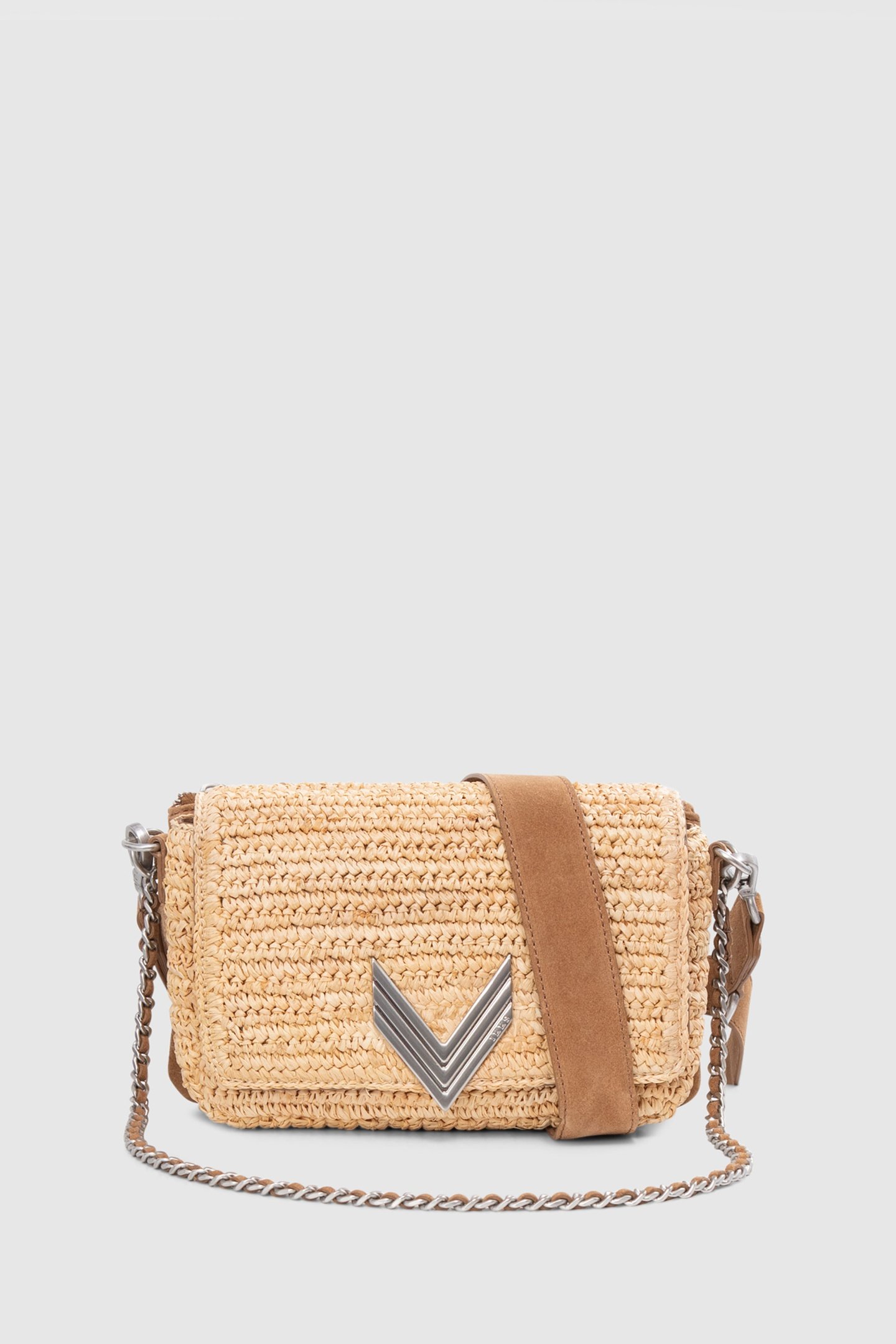 THE 111 BAMBOO BEACH CAMEL MIX RAFFIA AND SUEDE FOR WOMEN 2