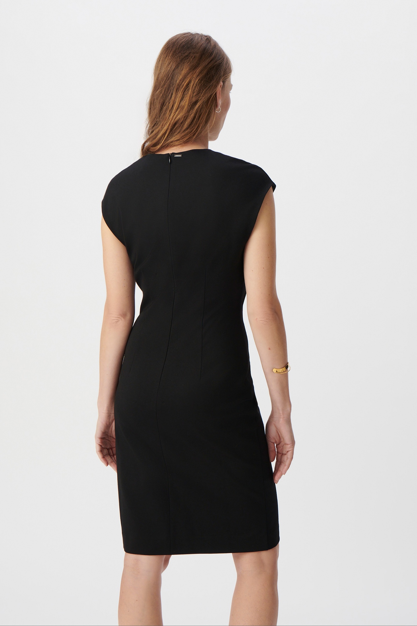 BLACK MILANO KNIT SPLIT DRESS 4