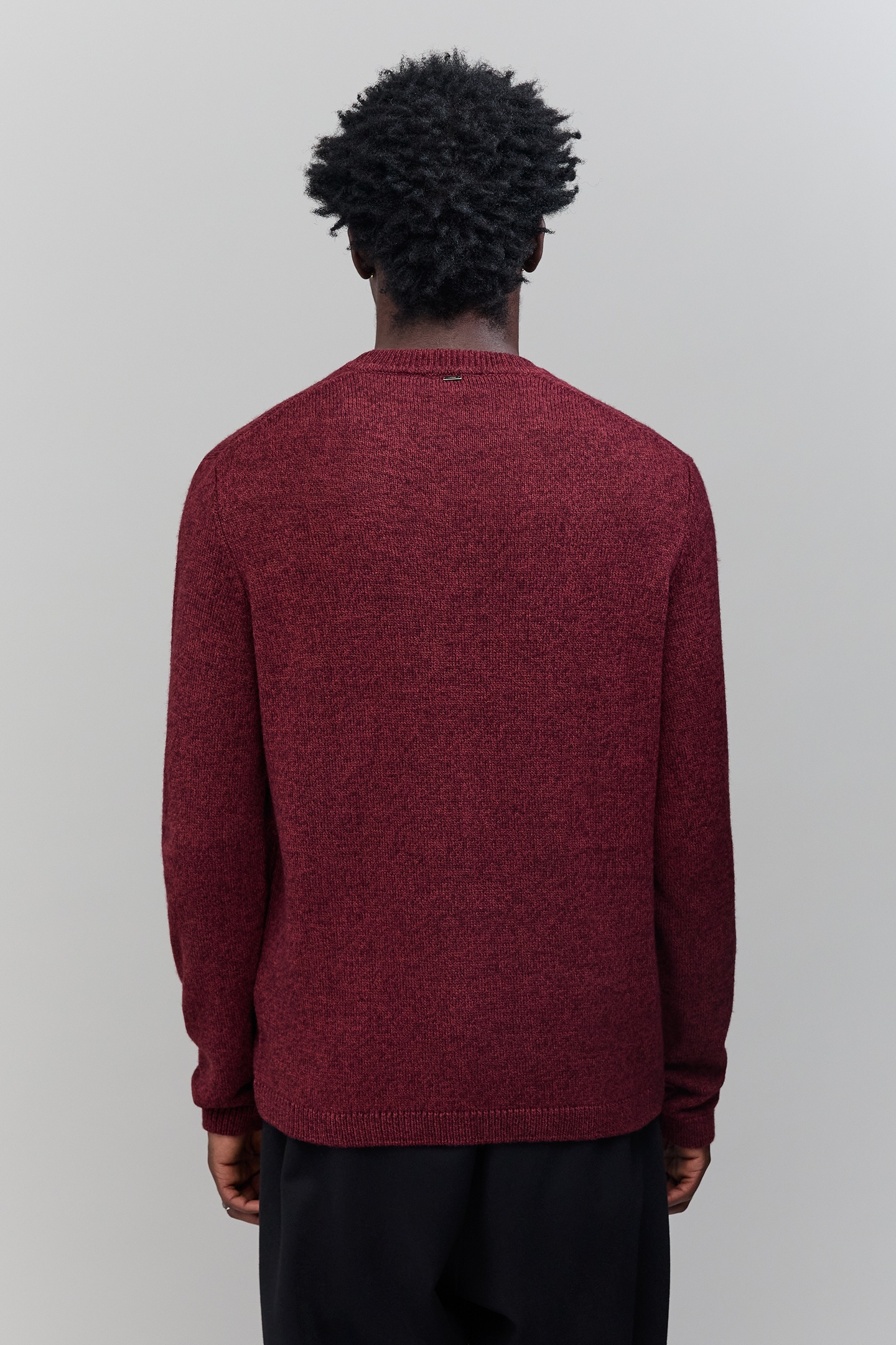 DARK RED KNIT SWEATER 3