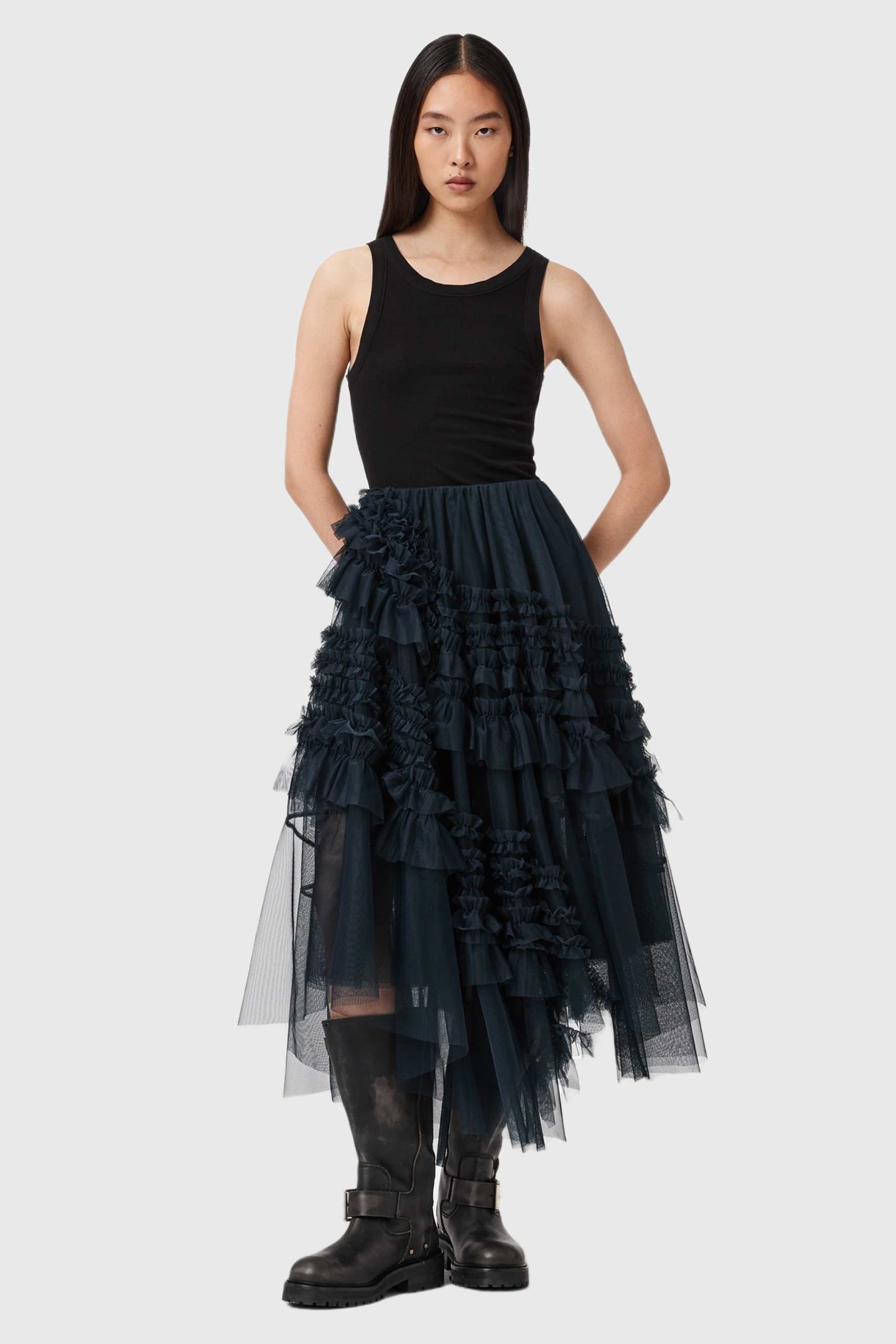 JEN TULLE SKIRT MIDNIGHT BLUE 2