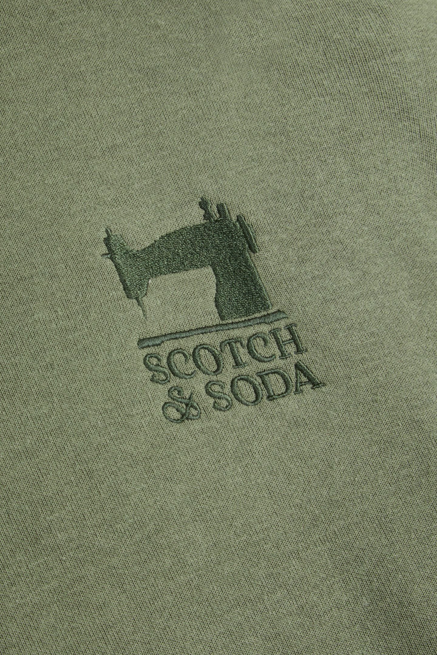 RELAXED FIT FLEECE GRAPHIC HOODIE OLIVE/KHAKI 3