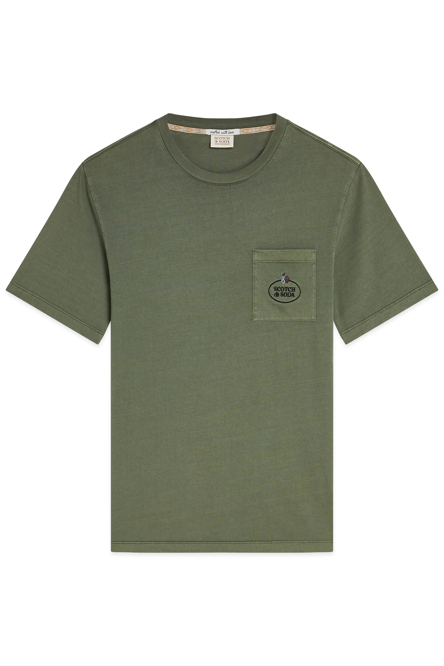 GARMENT DYED SS POCKET TEE MIDNIGHT TURQ 1