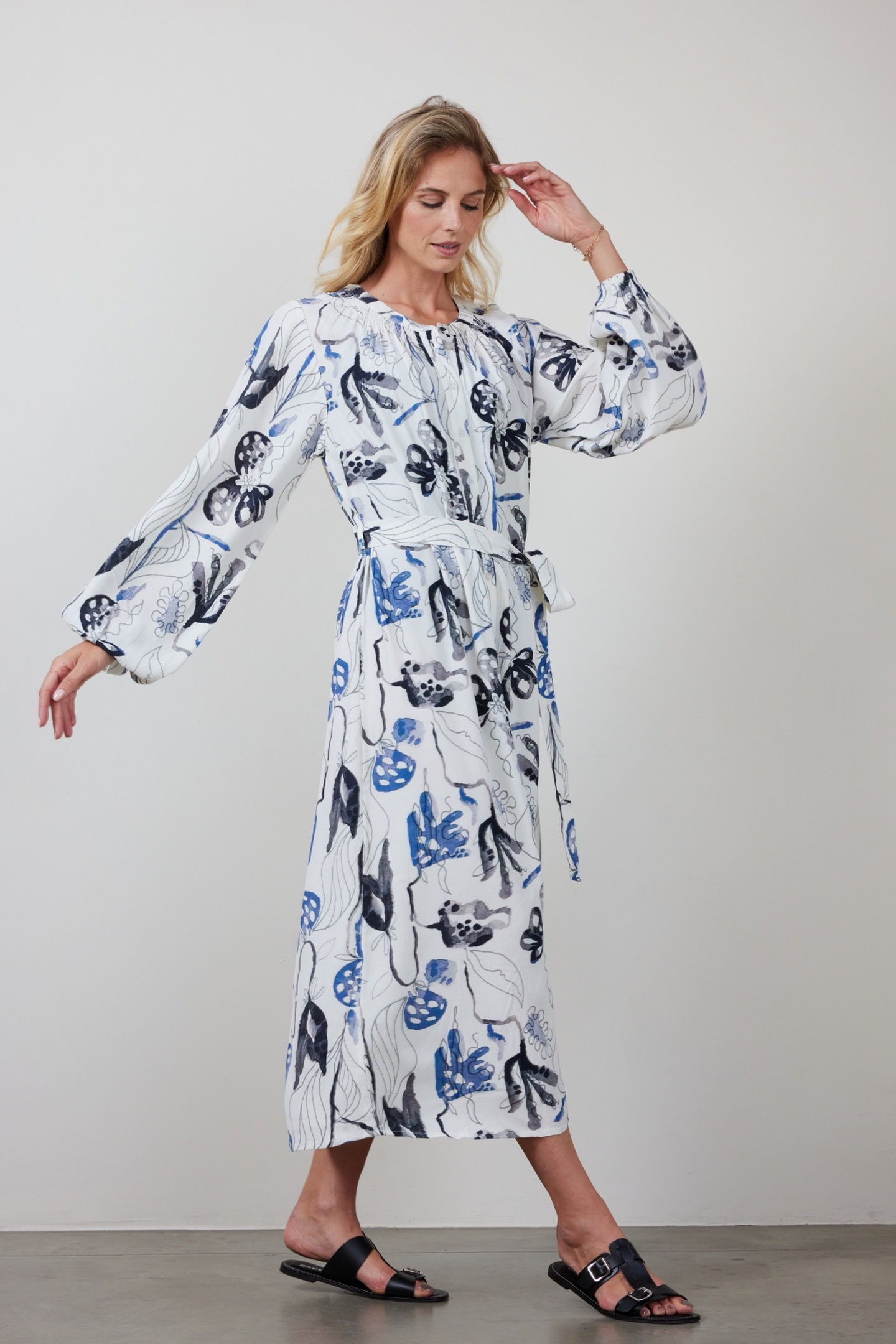 DRESS DIVINE OFFWHITE AMBIANCE PRINT 3