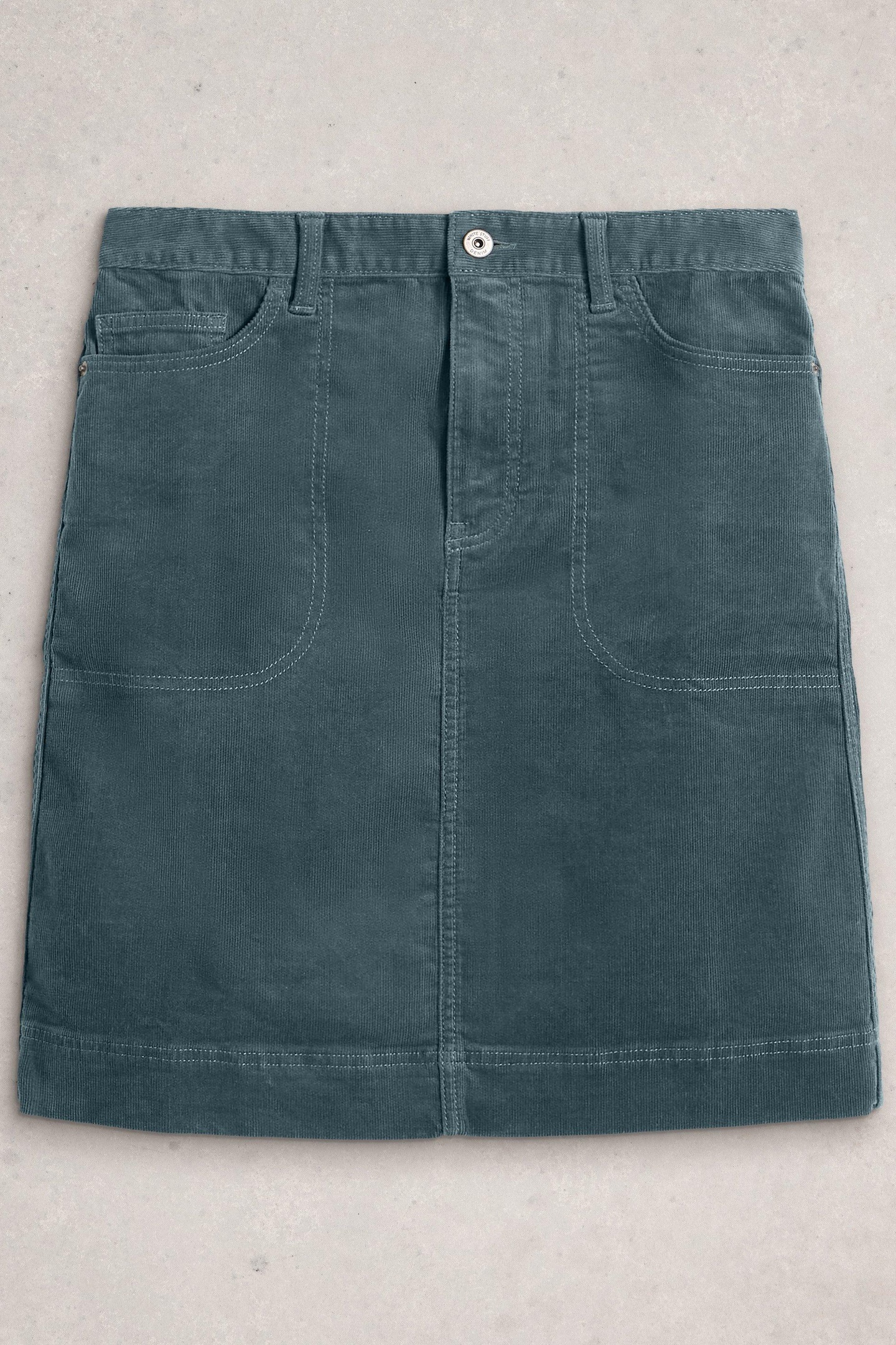 TIA CORD SKIRT DUSTY BLUE 3