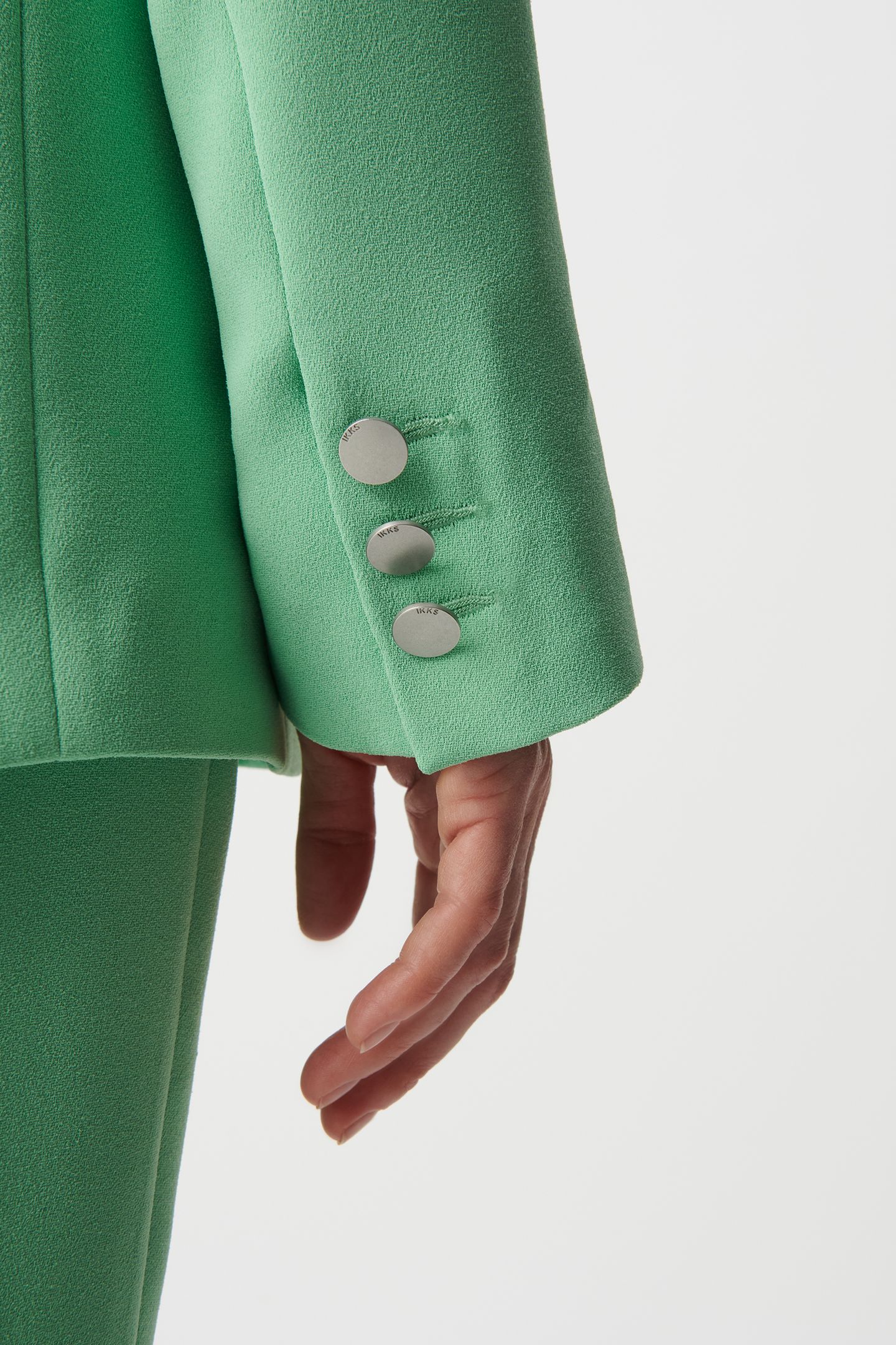 GREEN RECYCLED POLYESTER SUIT JACKET 8