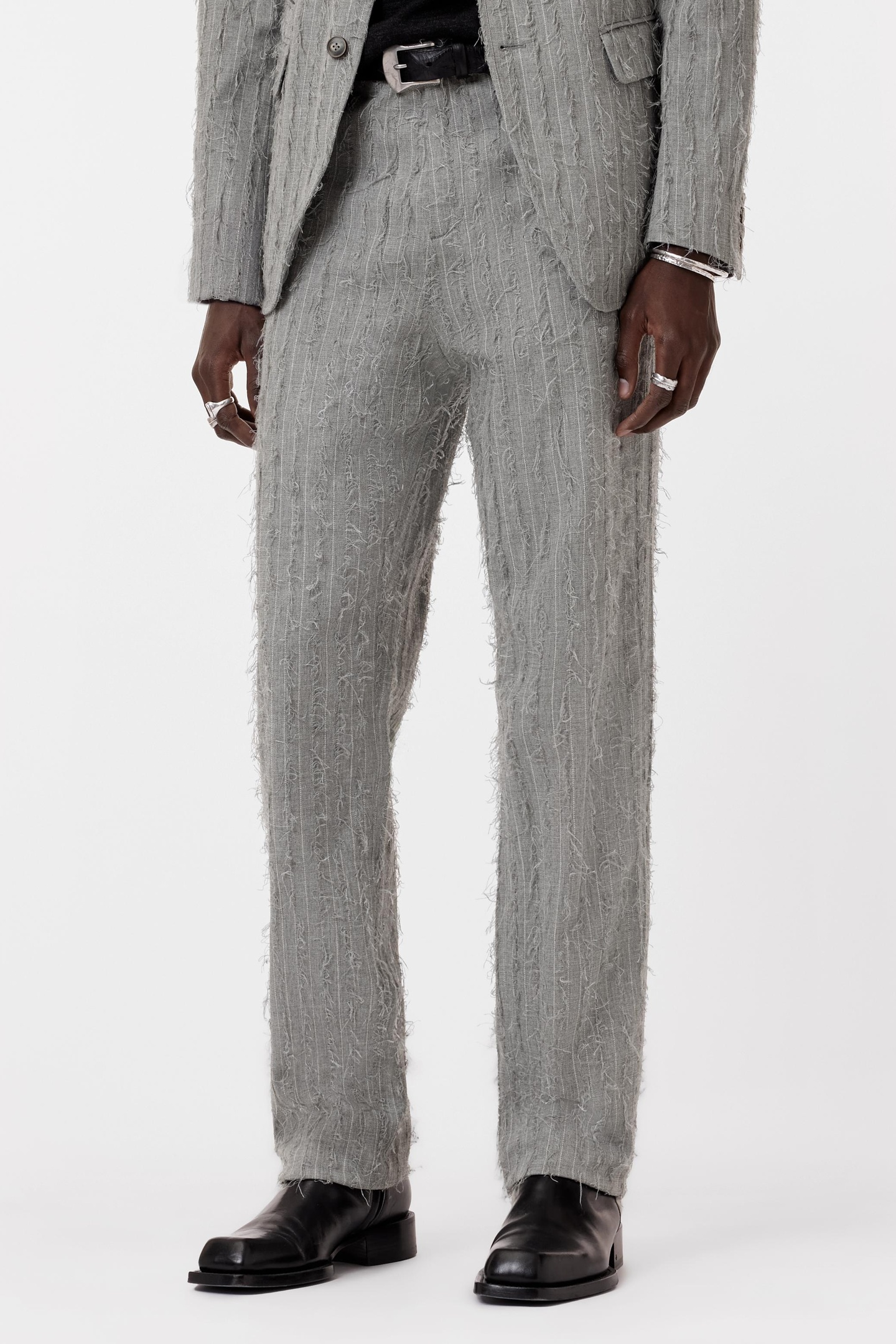 John Varvatos Duncan Pants - Extended Waist Band Pants Grey Maat: 52 | Tailored Broeken Outlet | Heren | Grijs