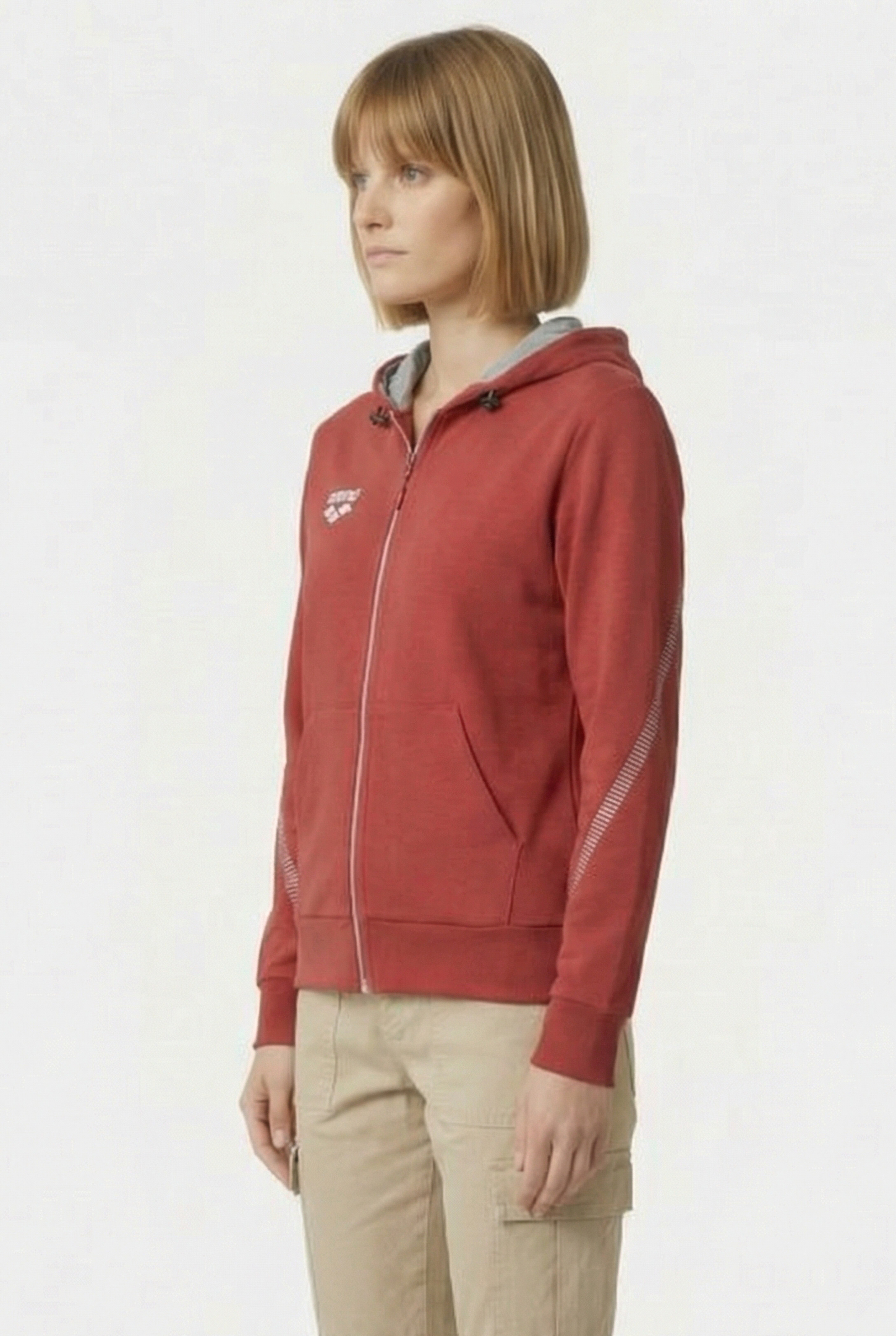 UNISEX TL HOODED JACKET RED 6