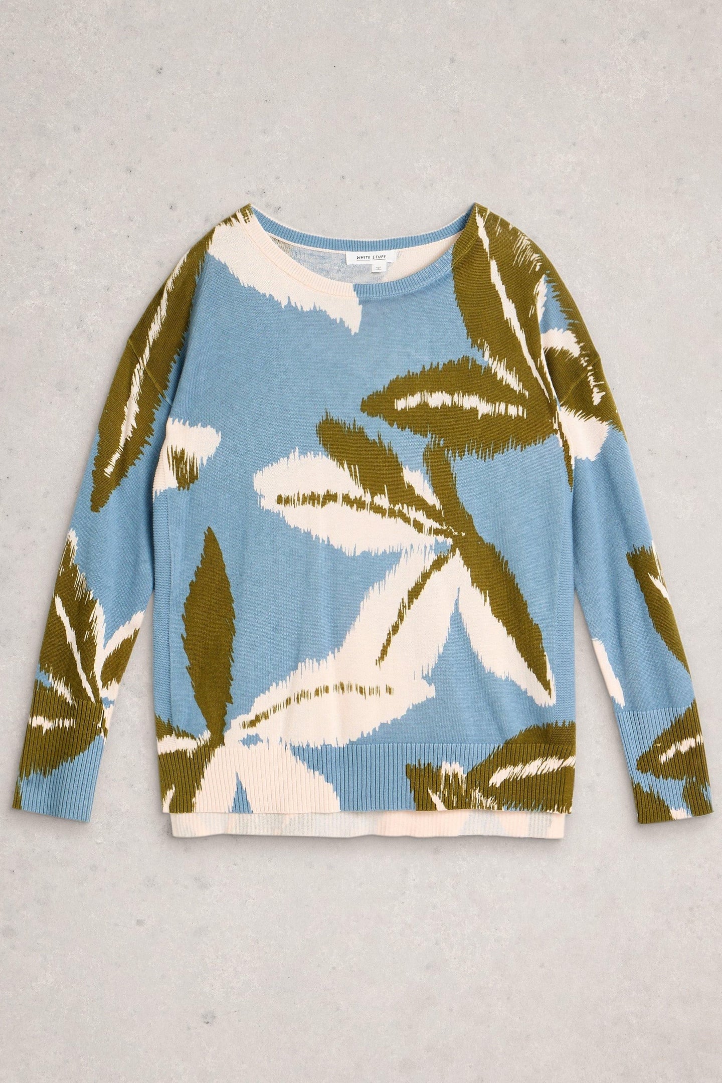 OLIVE PRINT JUMPER BLUE MULTI 4