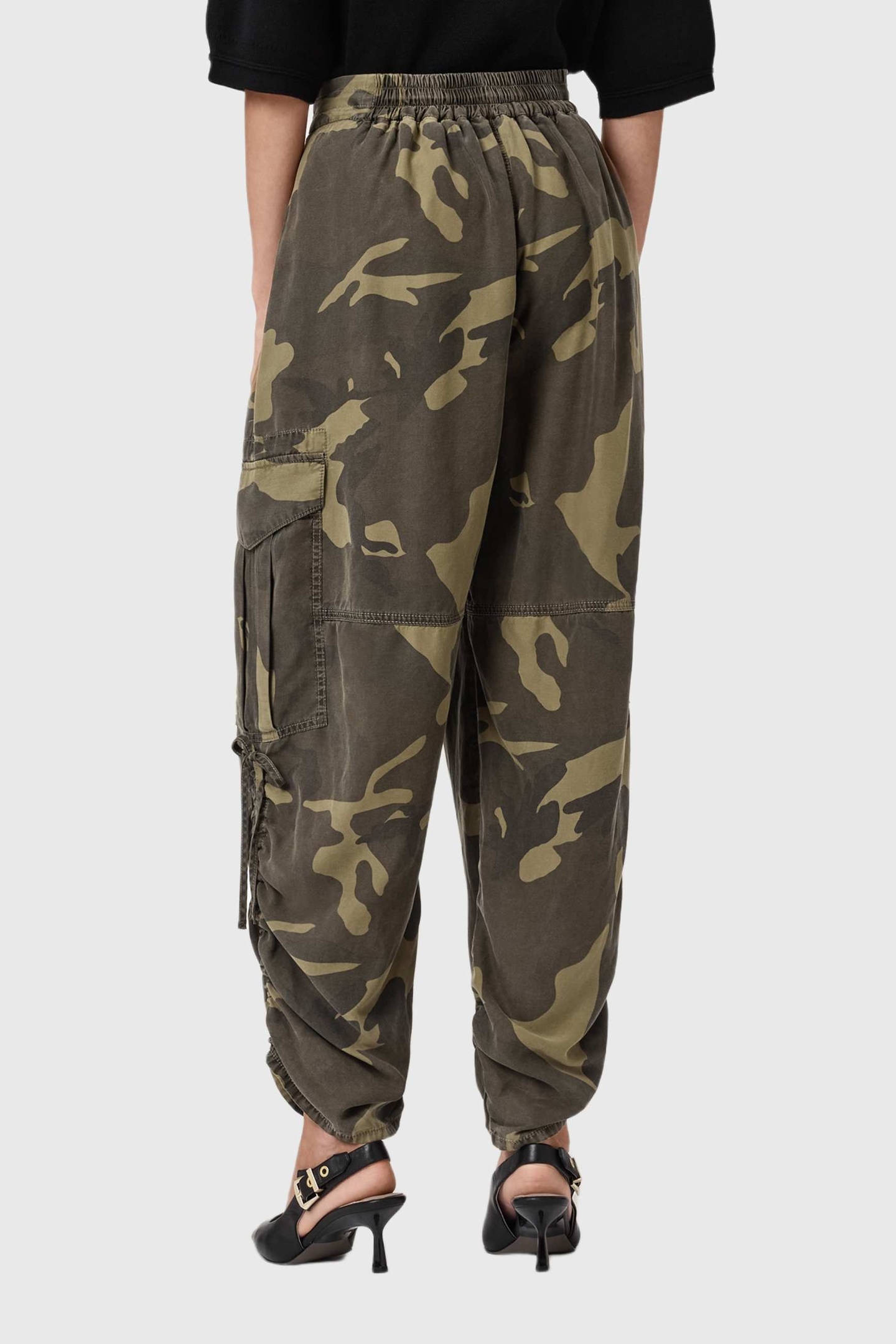 KAYE TENCEL TROUSER CAMO GREEN 4