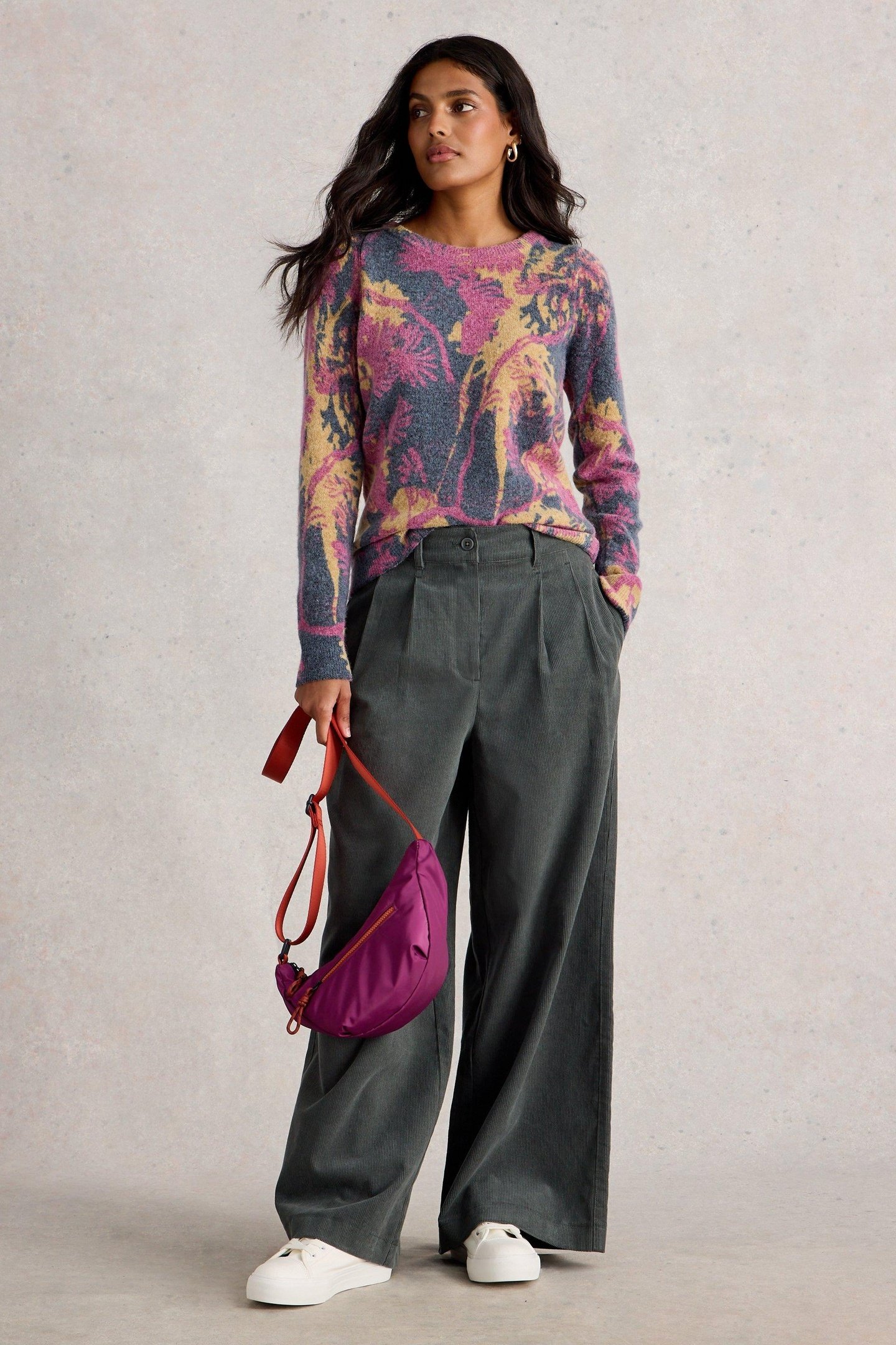 JODIE PRINTED JUMPER NAVY PRINT 1