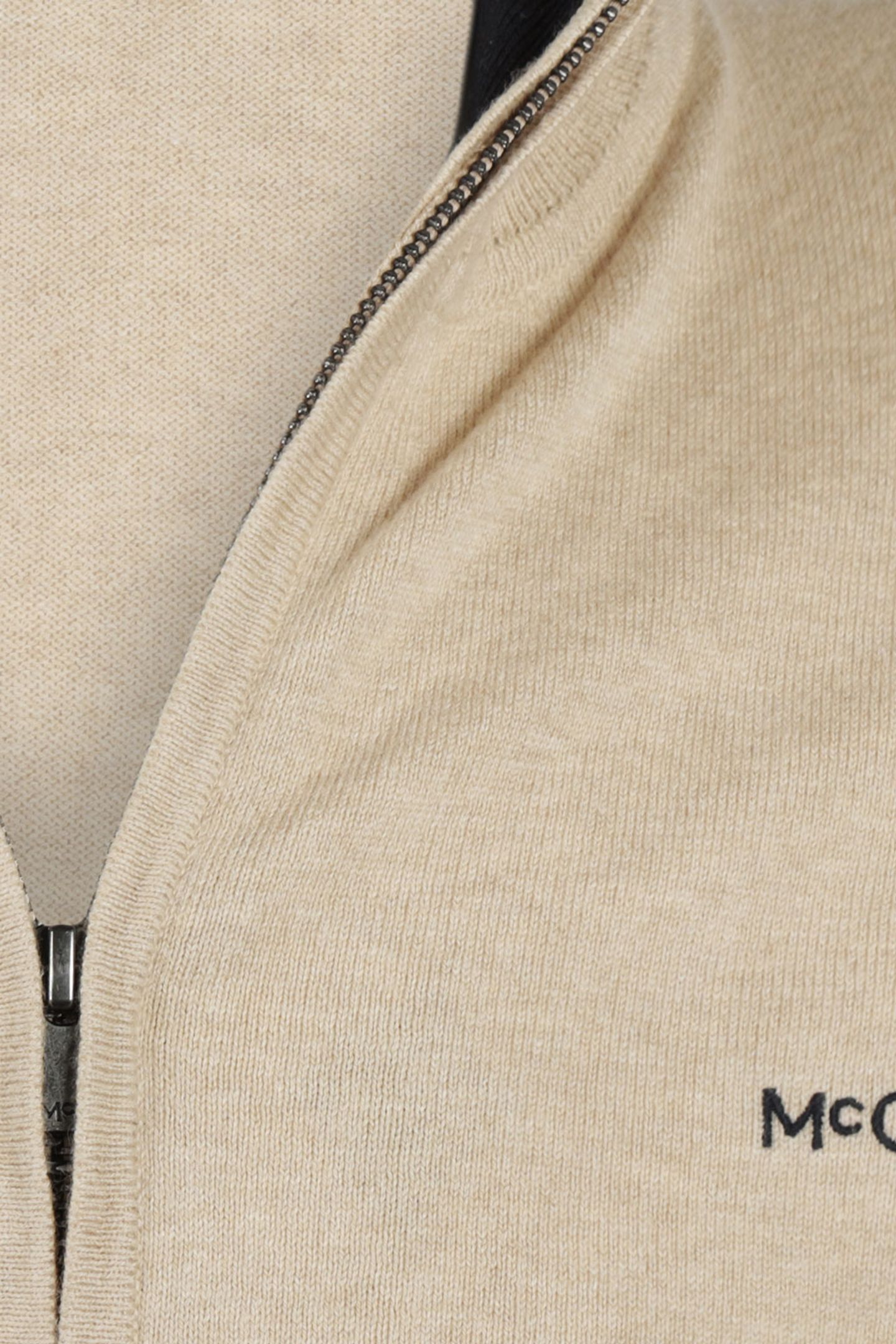 ZIP THRU CARDIGAN SAND 7