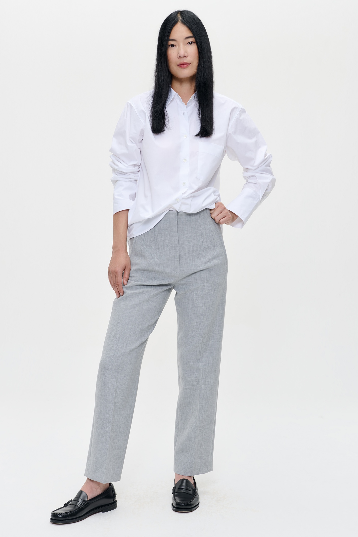 WHITE POPLIN SHIRT WHITE 2