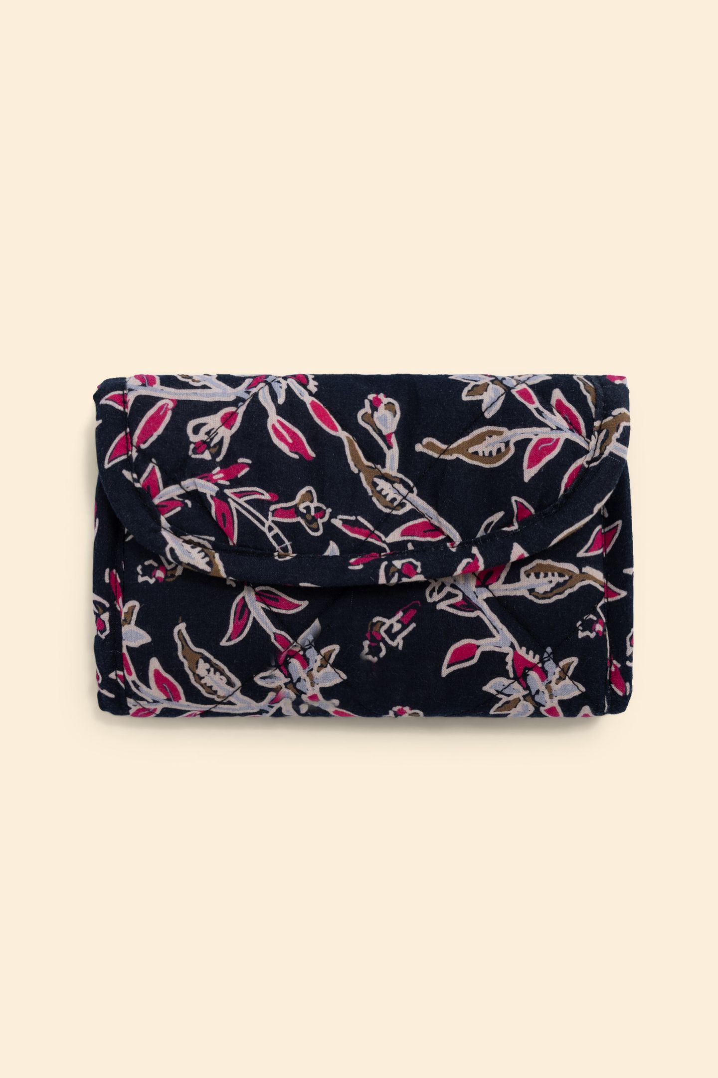 INDIAN PRINT BLACK CLUTCH BAG BLACK 1